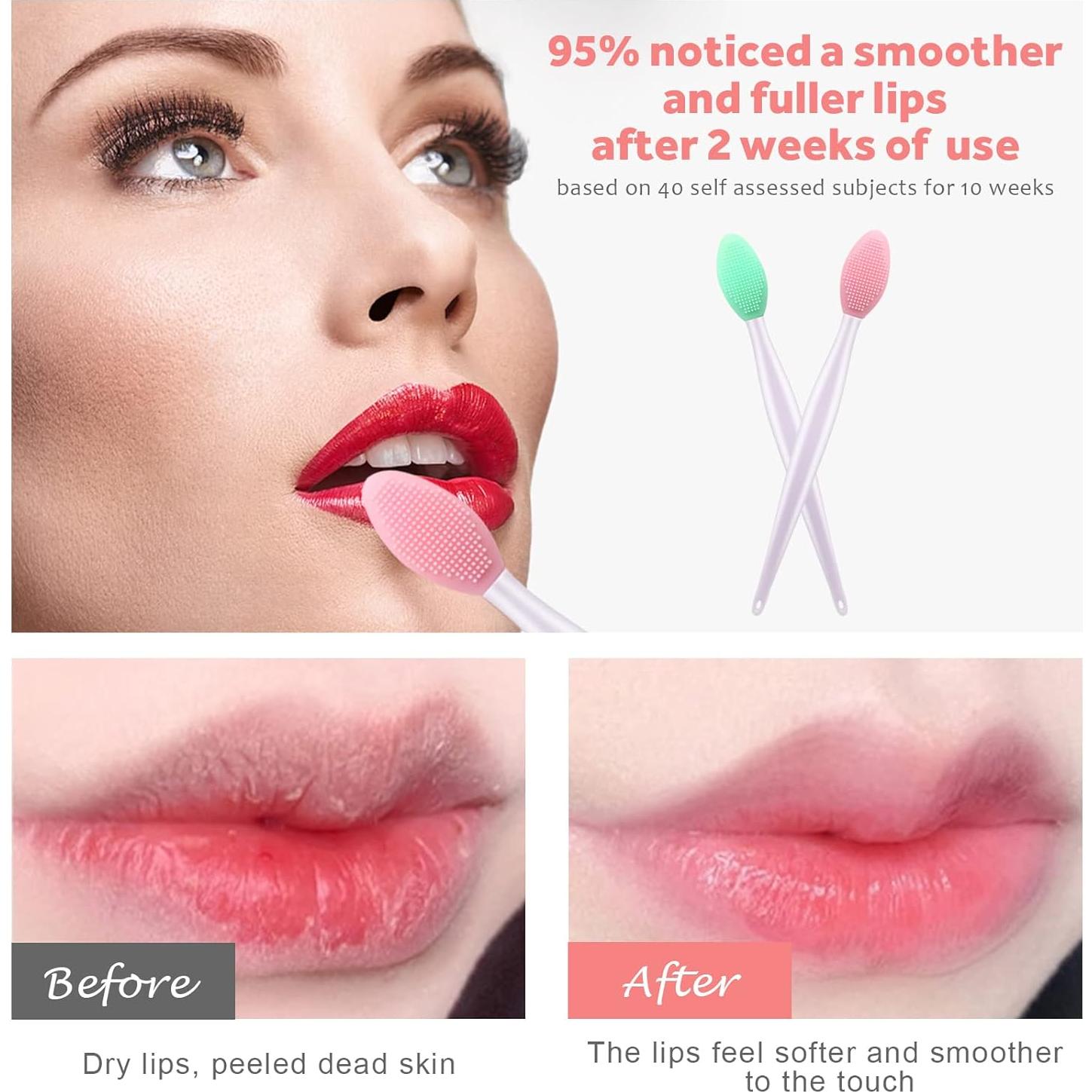 Cepillo Exfoliante de Labios YOUKOOL Doble Cara 2 PCS