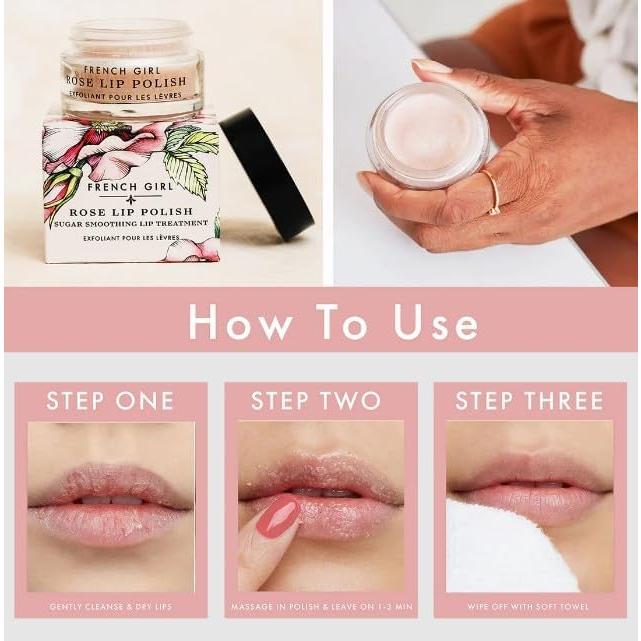 Exfoliante Labial Rosa Chica Francesa 28g - Hidratante Orgánico