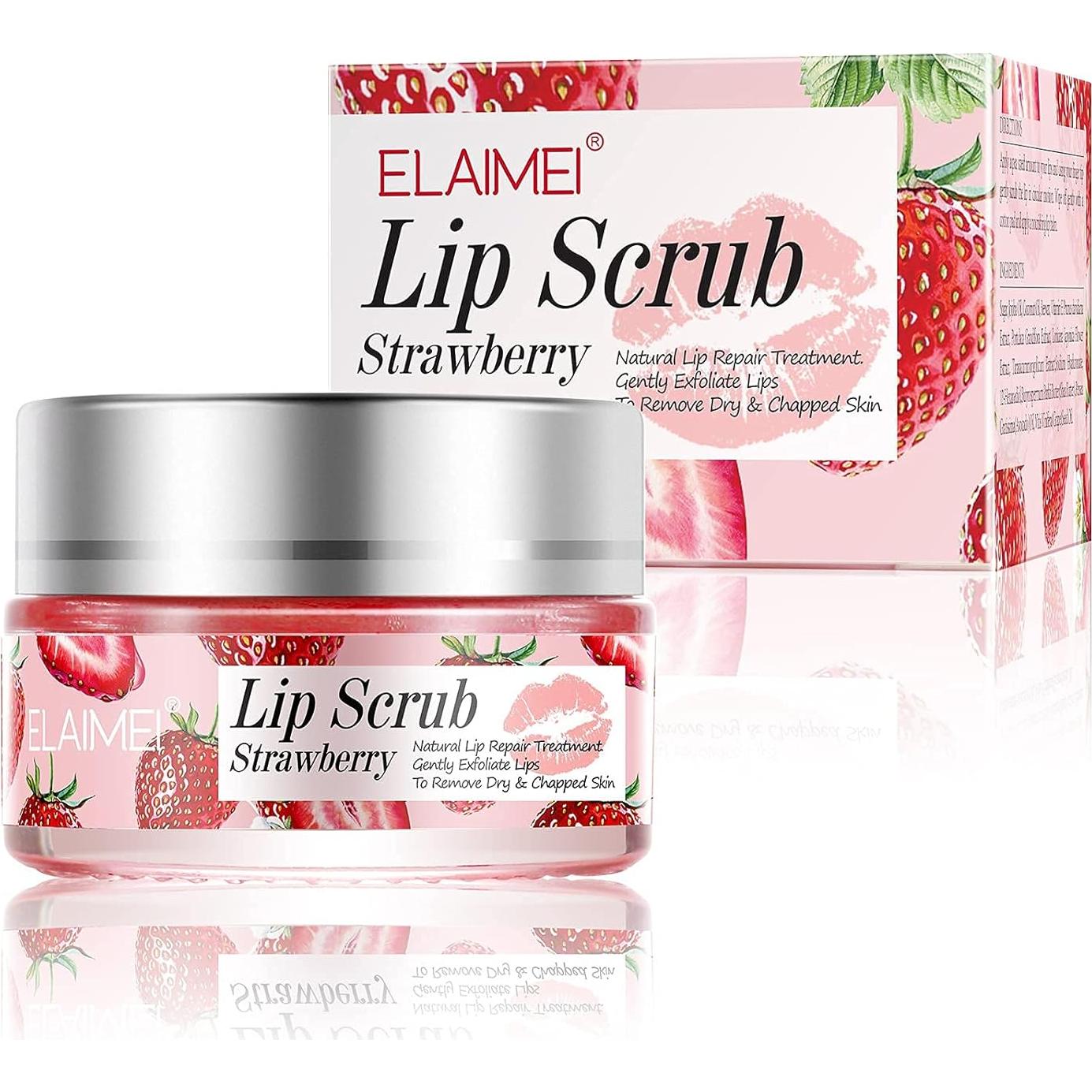 Exfoliante Labial de Fresa FCZJYUS - Hidratante y Reparador