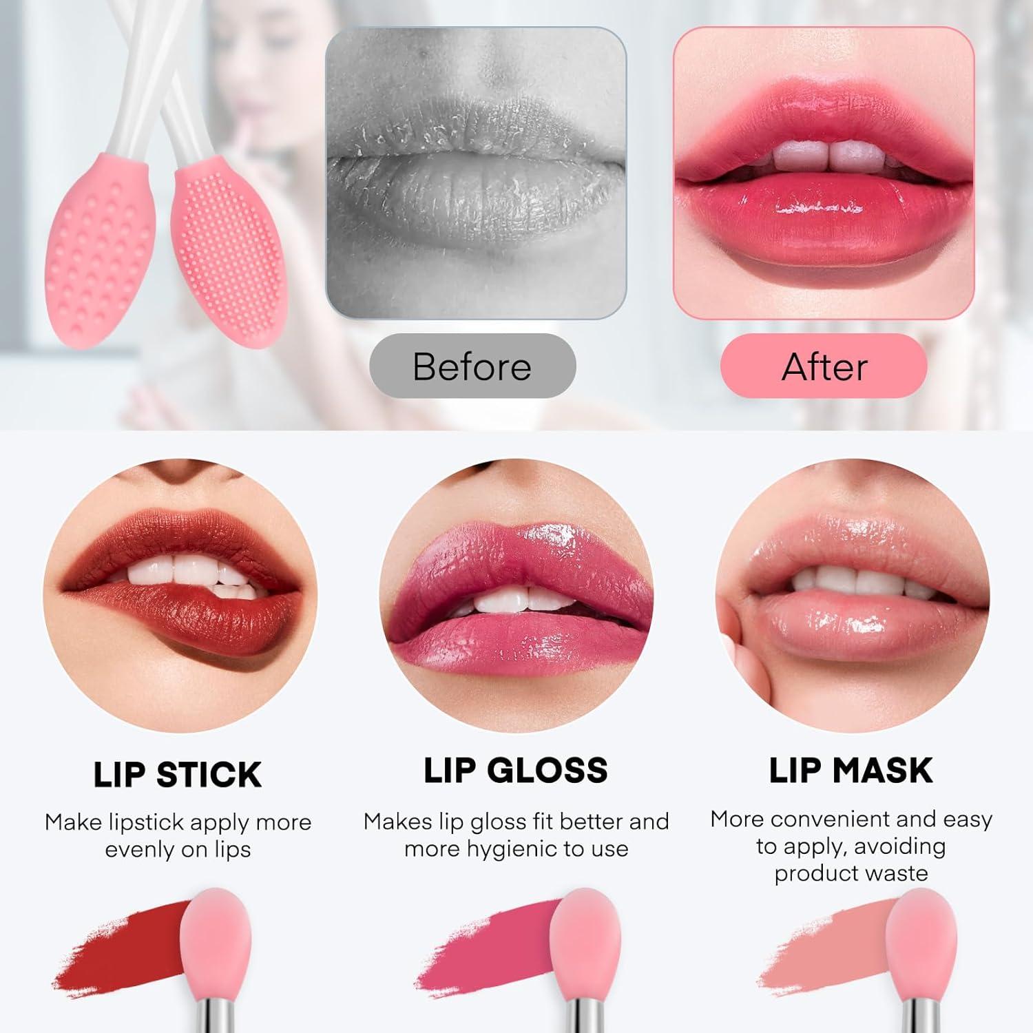 Cepillo Exfoliante de Labios Unaone - 2 Piezas Silicona