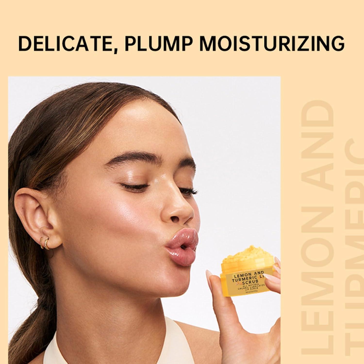 Exfoliante de Labios YJLYQF con Cúrcuma y Limón 90g