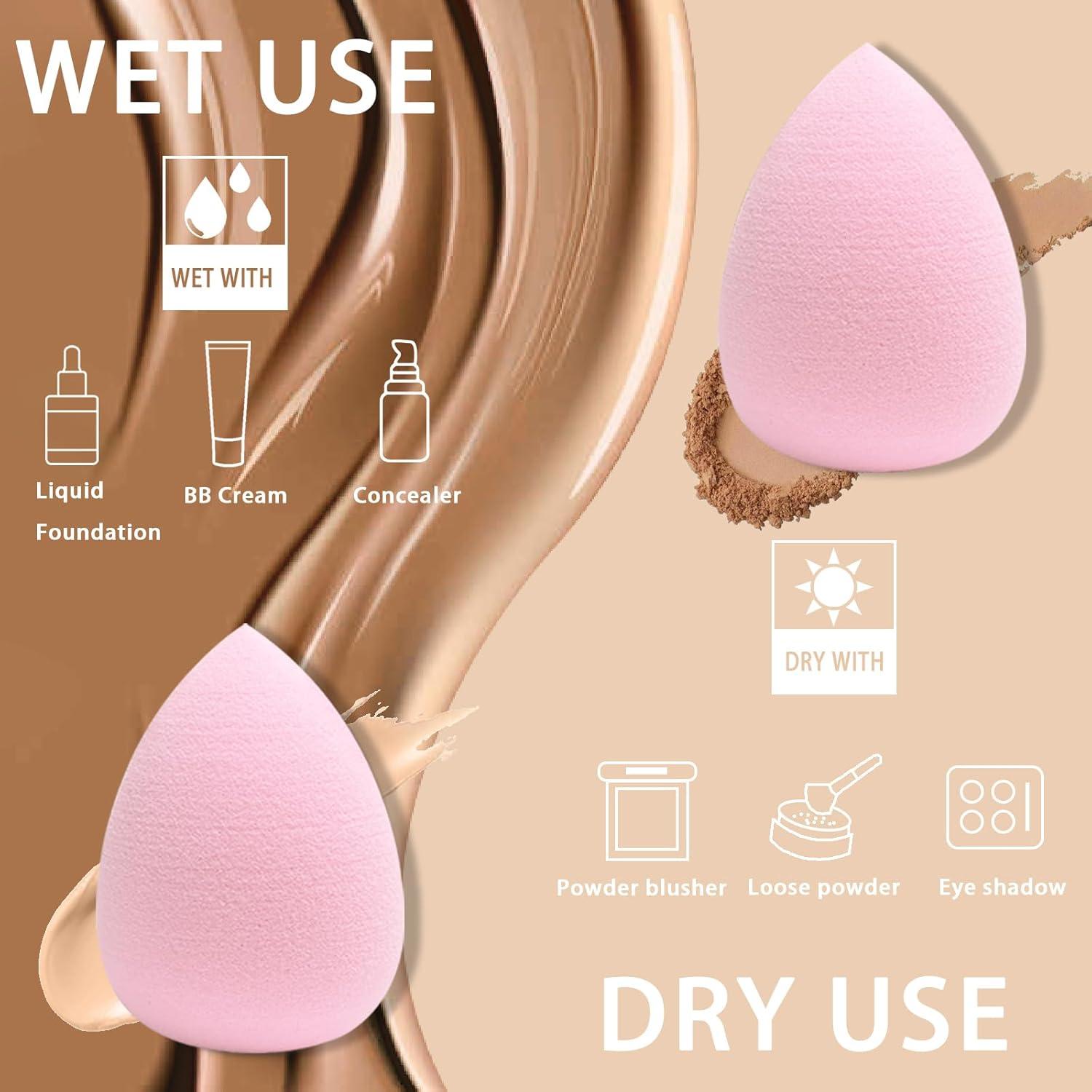 Set de 15 Esponjas de Maquillaje GFOUNS Rosa - Beauty Blender
