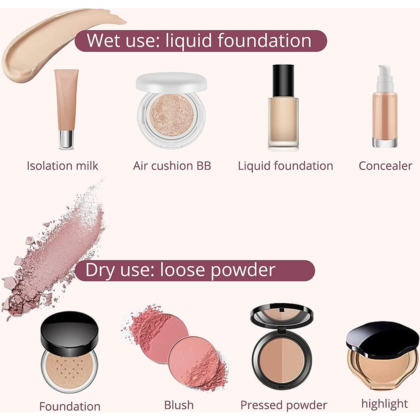 Esponjas de Maquillaje BEAKEY Dúo Rosa Libre de Látex 2 Unidades