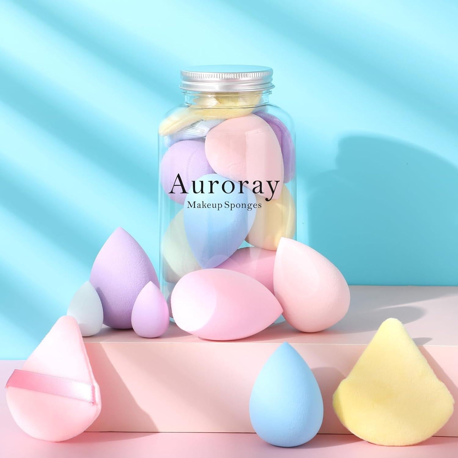 Set de 14 Esponjas de Maquillaje Auroray - Colorido