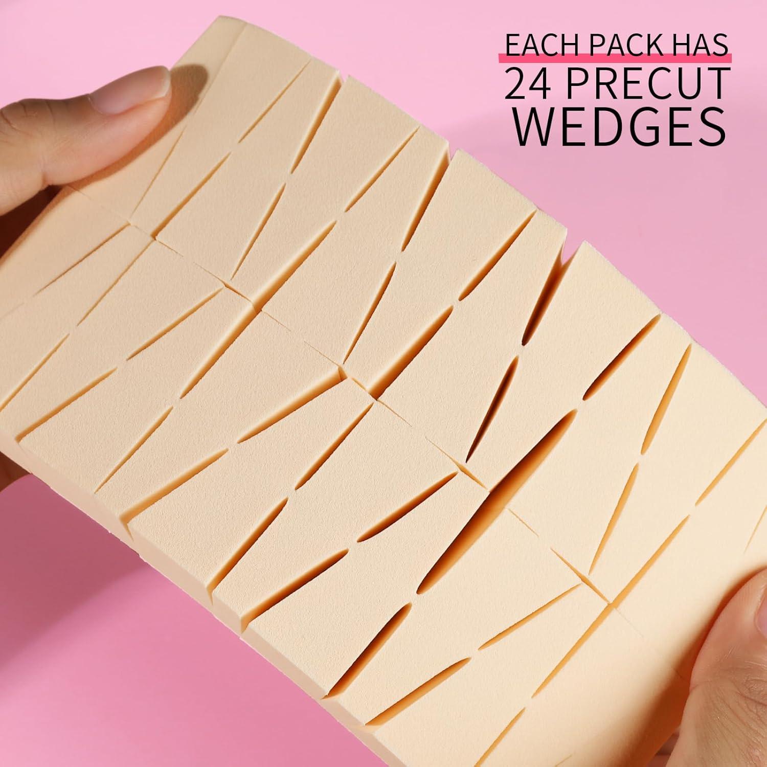 Esponjas de Maquillaje en Cuña Teenitor 48 Piezas Sin Látex