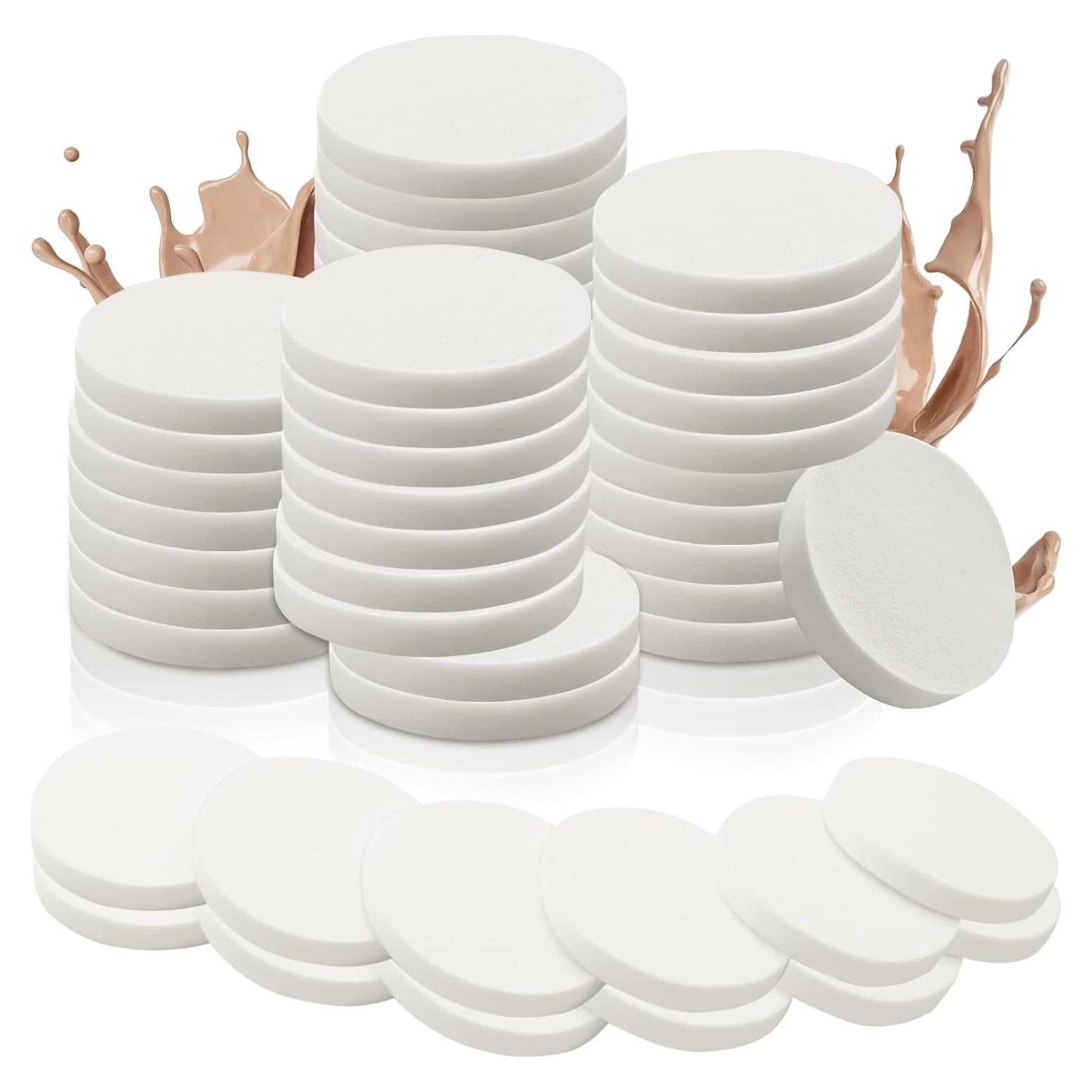 Esponjas de Maquillaje Vmiapxo 48 Piezas Redondas 55mm
