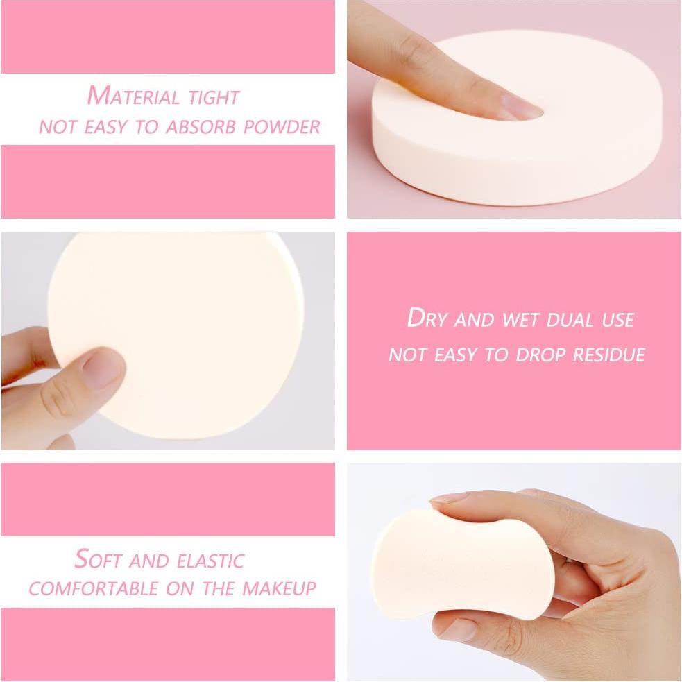 Esponjas de Maquillaje Vmiapxo 48 Piezas Redondas 55mm