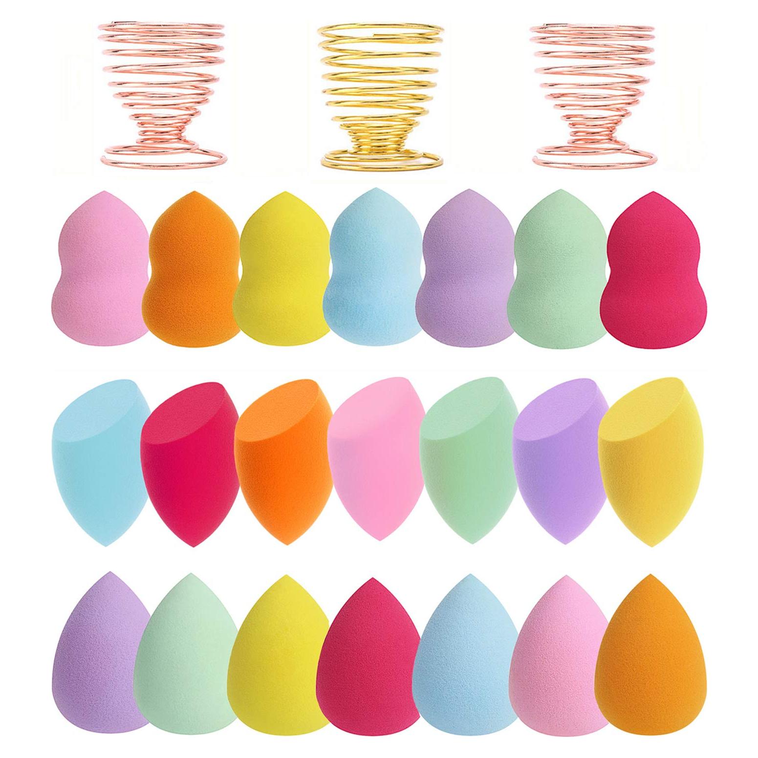 Juego de 24 Esponjas de Maquillaje Abgream Veganas Sin Látex