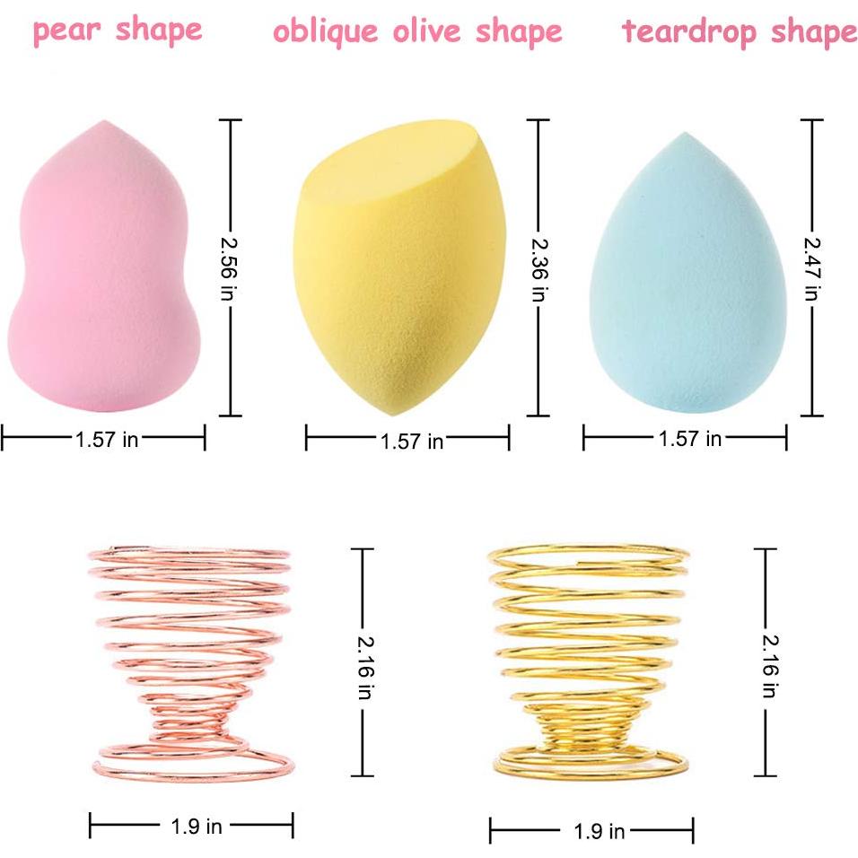 Juego de 24 Esponjas de Maquillaje Abgream Veganas Sin Látex