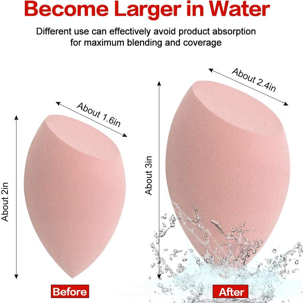 Juego de Esponjas de Maquillaje KNEEDARKYEAR - 3 Piezas Multicolor