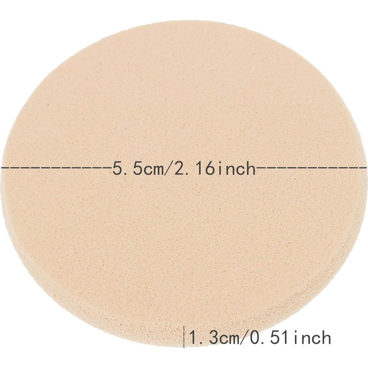 25 Esponjas de Maquillaje Redondas Suaves HANJIAONI 5cm