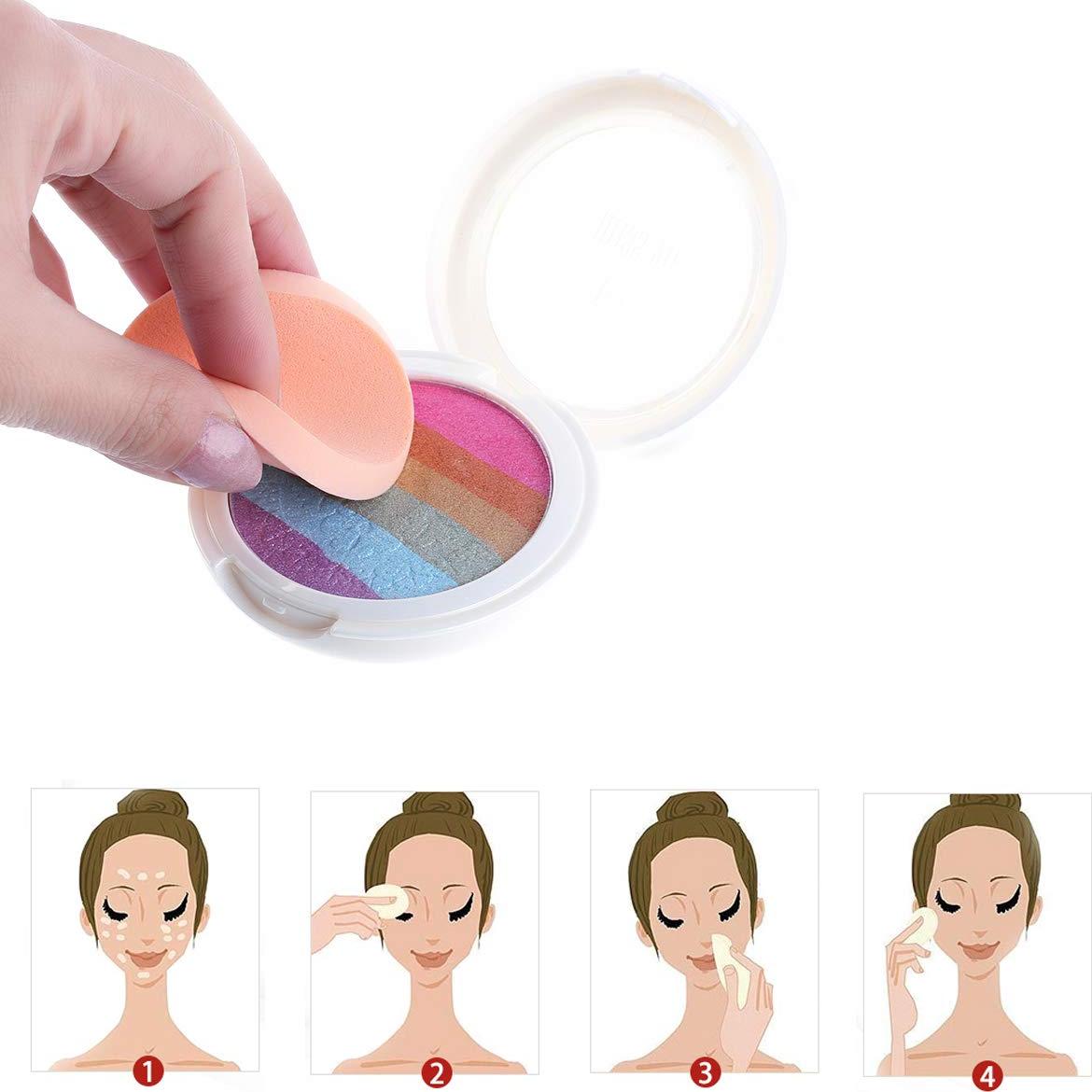 25 Esponjas de Maquillaje Redondas Suaves HANJIAONI 5cm