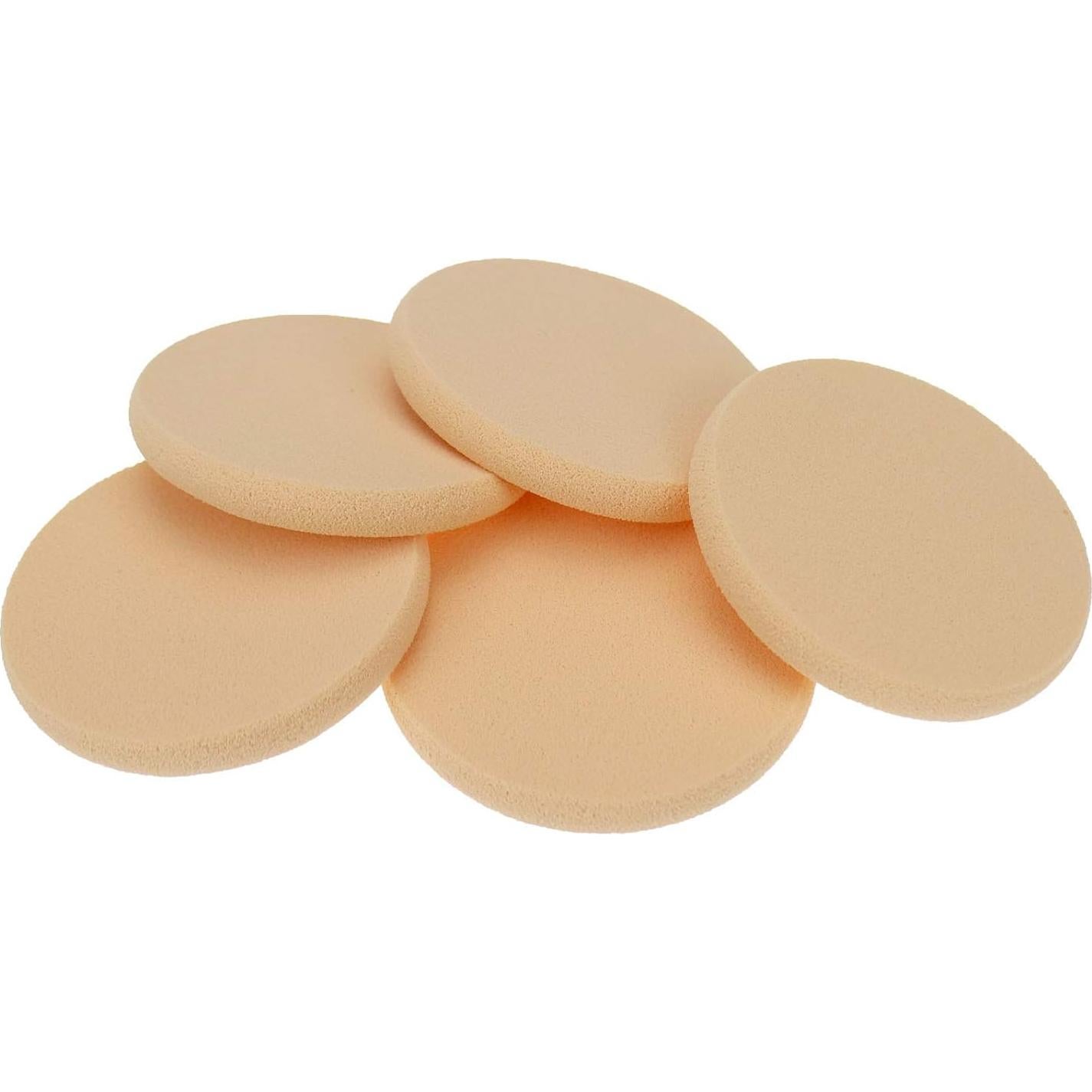 25 Esponjas de Maquillaje Redondas Suaves HANJIAONI 5cm
