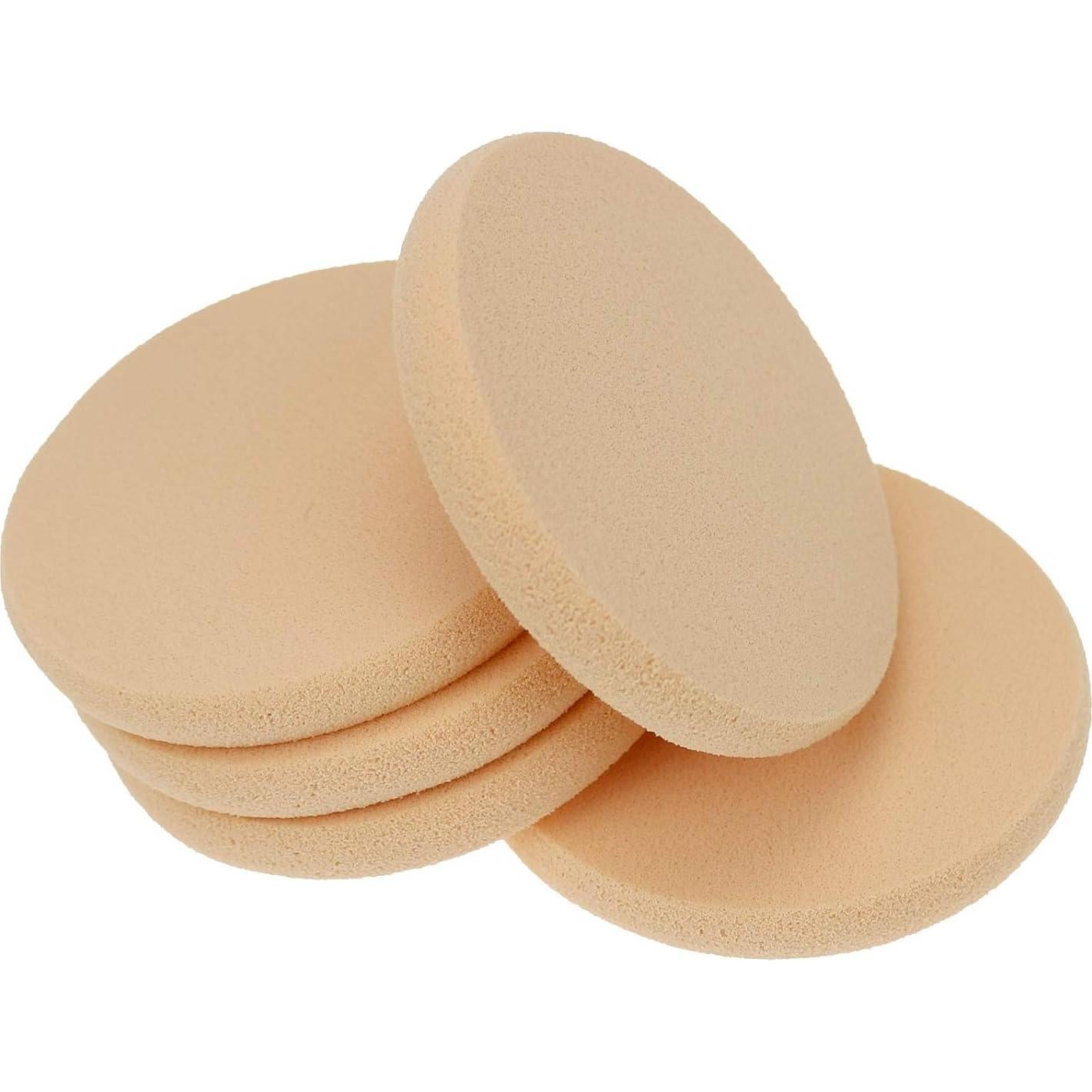 25 Esponjas de Maquillaje Redondas Suaves HANJIAONI 5cm