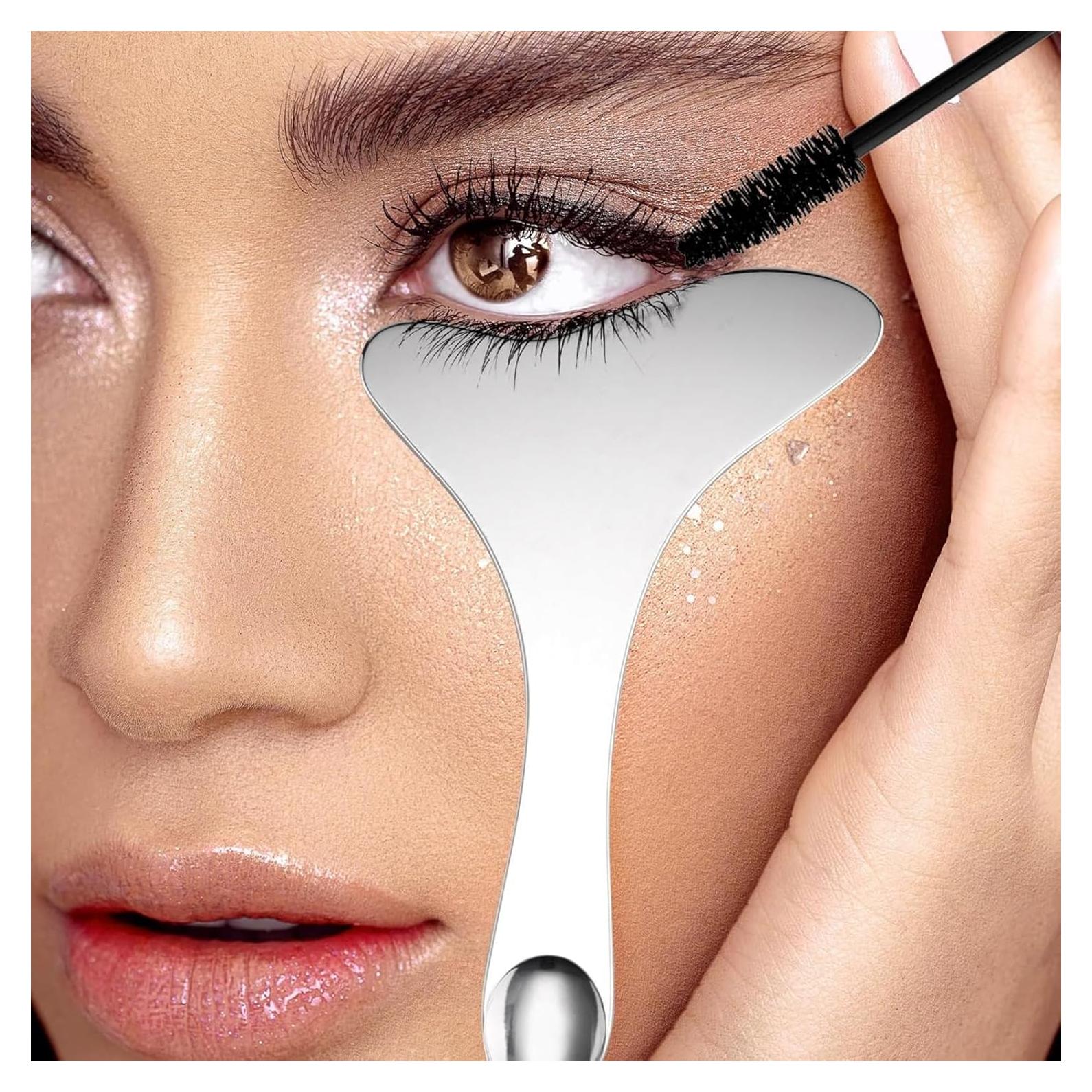 Plantillas de Eyeliner Profesional Acero Inoxidable 2PCS