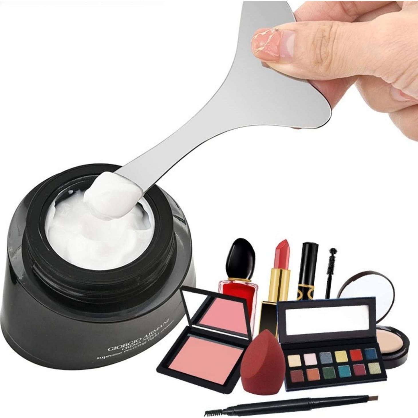 Plantillas de Eyeliner Profesional Acero Inoxidable 2PCS