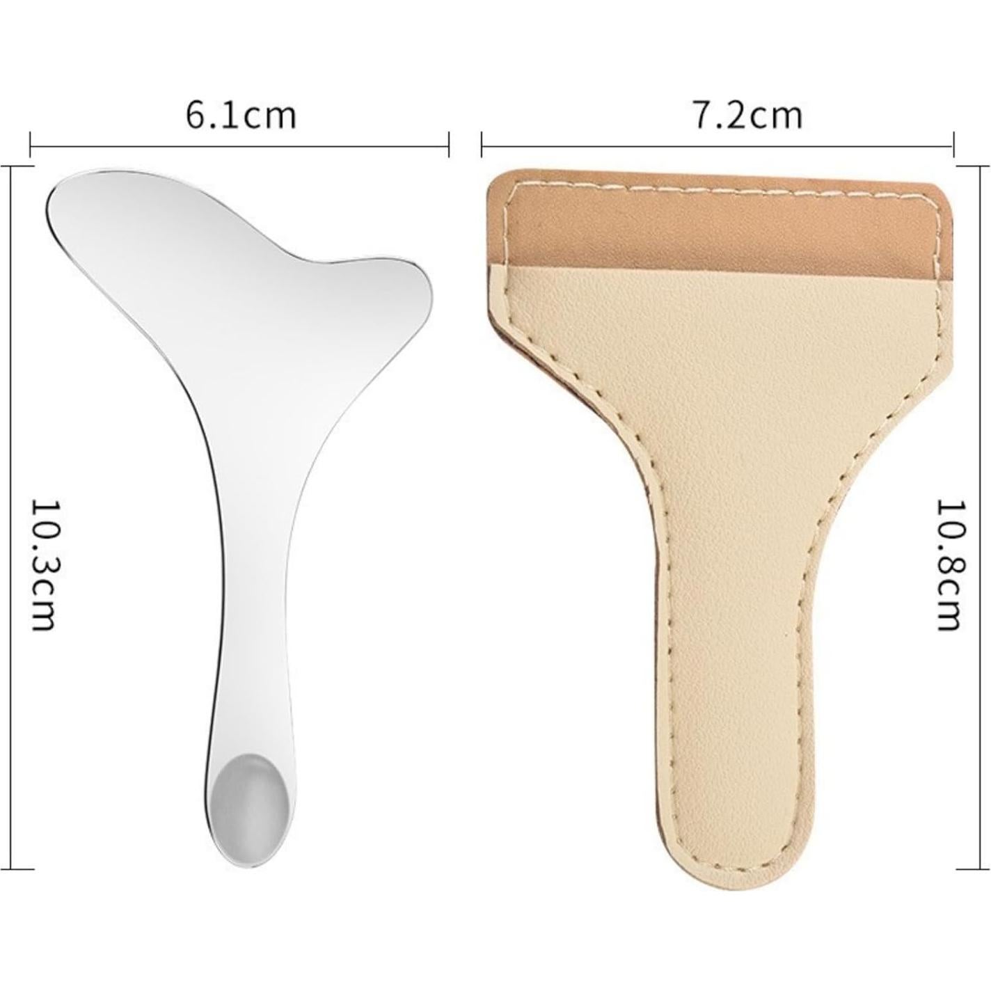 Plantillas de Eyeliner Profesional Acero Inoxidable 2PCS