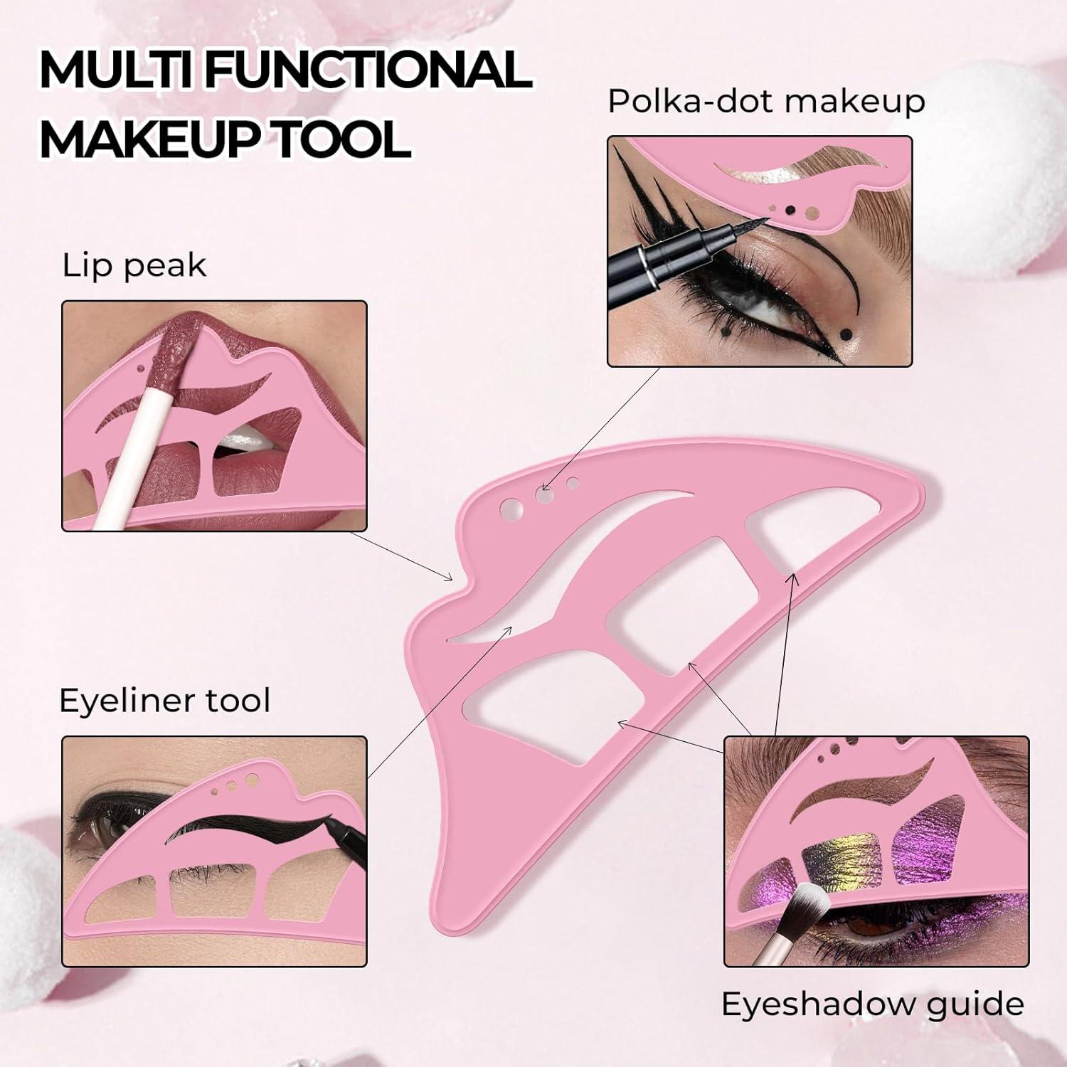 Set de Plantillas para Delineador de Ojos DAGEDA - 3 Piezas Silicona