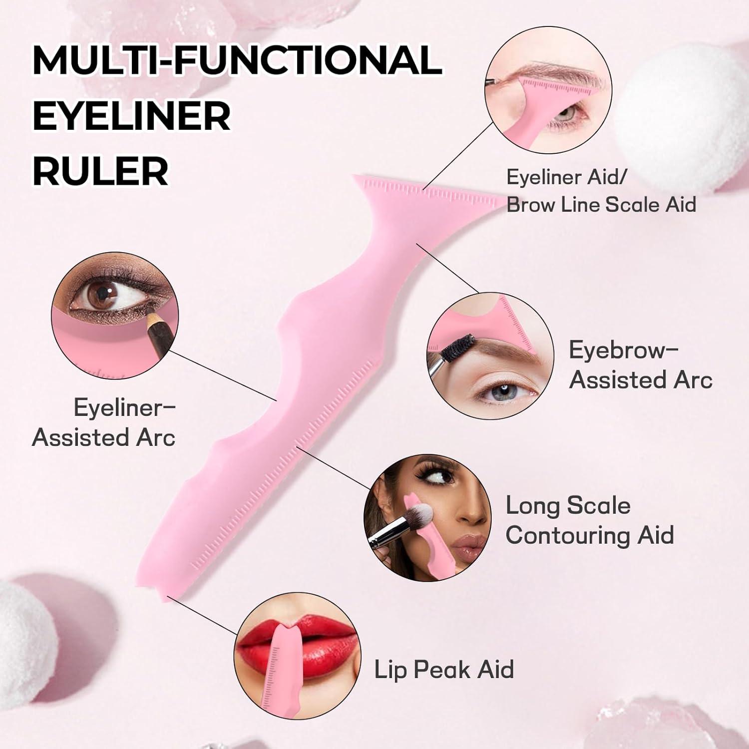 Set de Plantillas para Delineador de Ojos DAGEDA - 3 Piezas Silicona