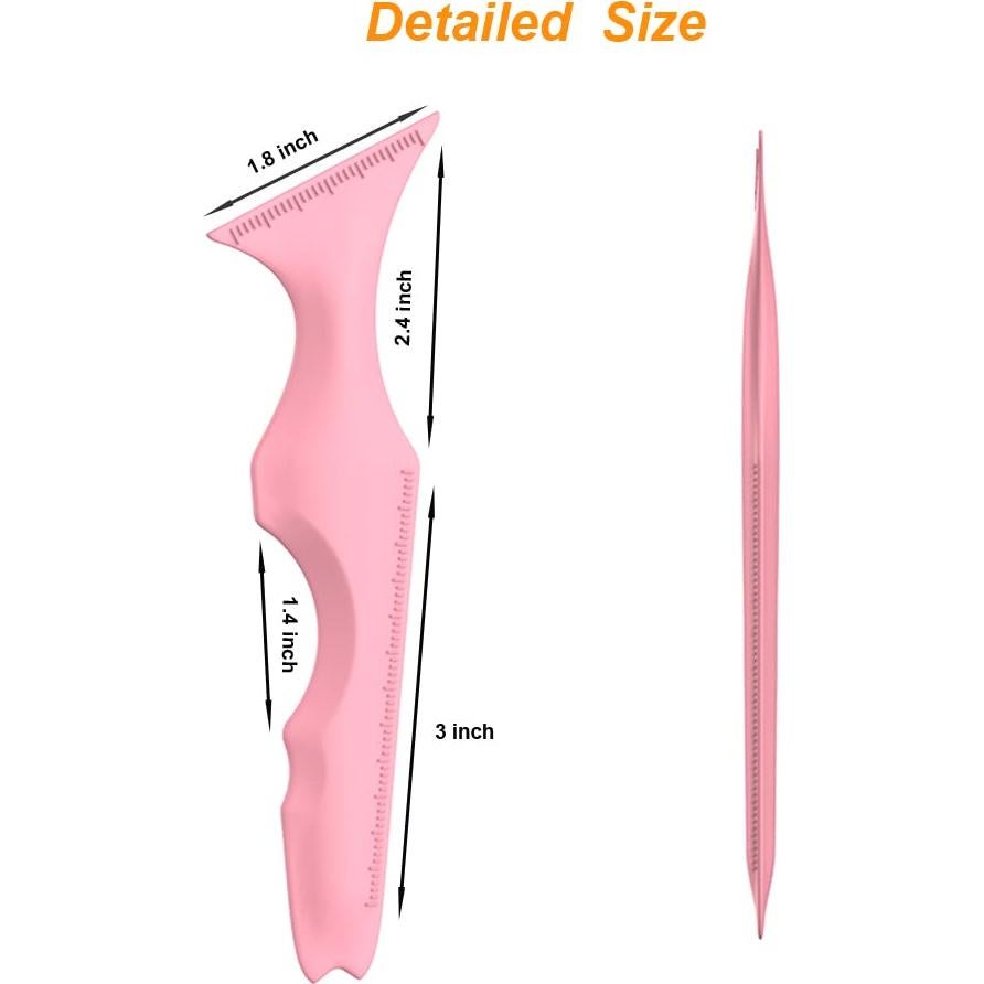 Plantillas de Delineador de Ojos URGINO 5 en 1 Reutilizables Rosa