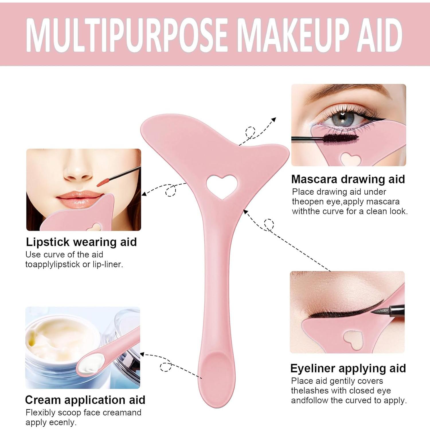 Plantillas de Eyeliner Reutilizables SUMEITANG Rosa 2 Pcs