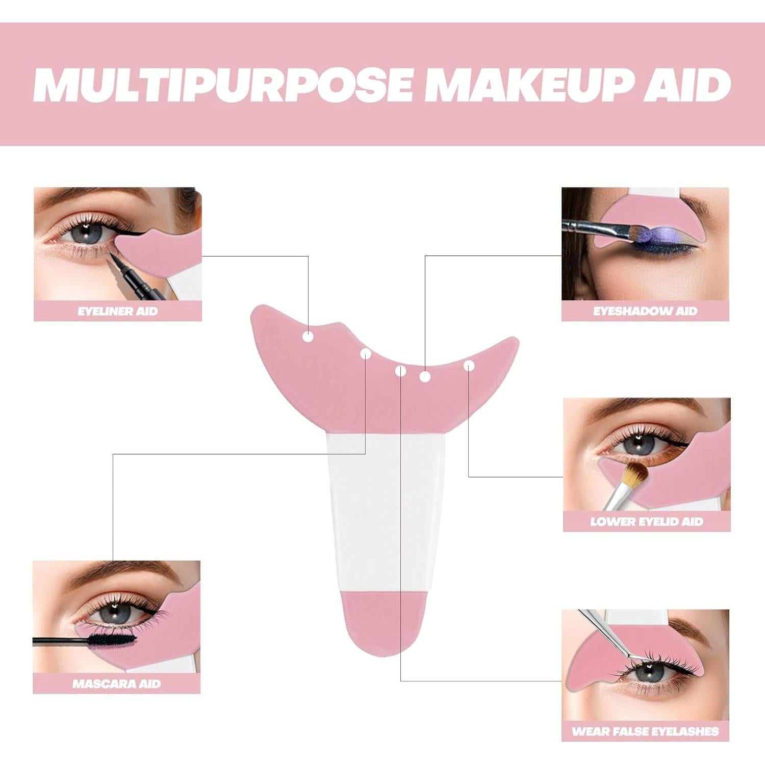 Plantillas de Eyeliner Reutilizables SUMEITANG Rosa 2 Pcs