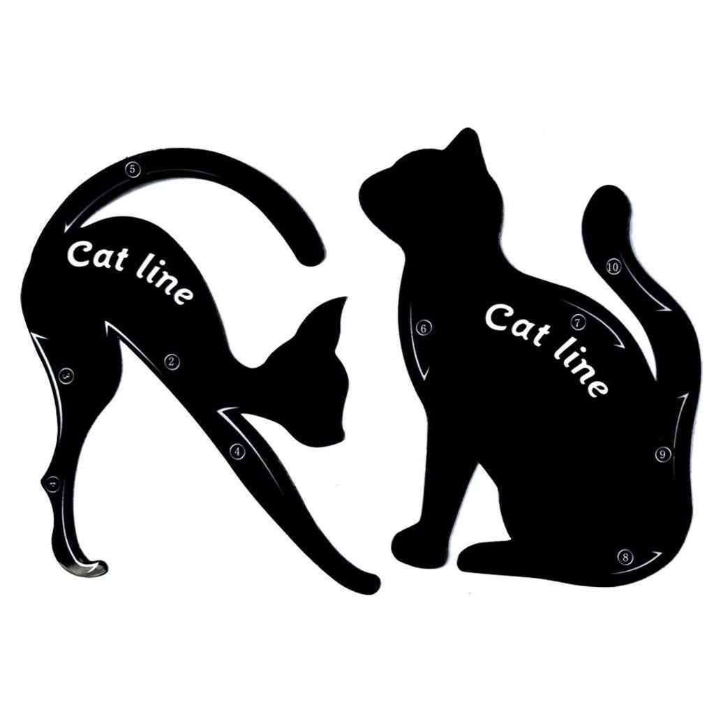 Plantillas de Eyeliner TailaiMei - 2 Piezas PVC Mate para Maquillaje