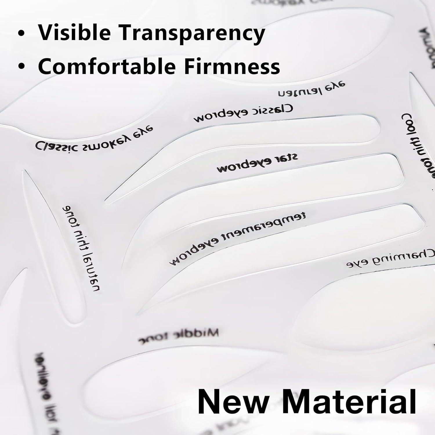 Kit de Plantillas para Maquillaje - Delineador, Cejas y Sombra