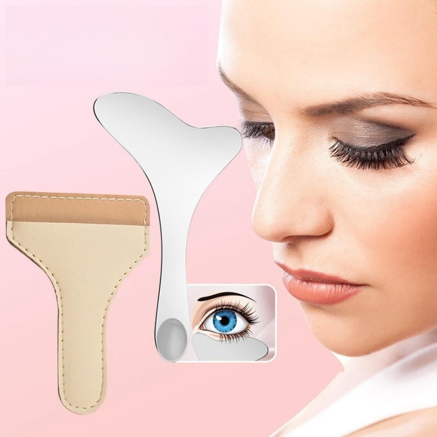 Juego de 2 Plantillas de Delineador Acero Inoxidable 304