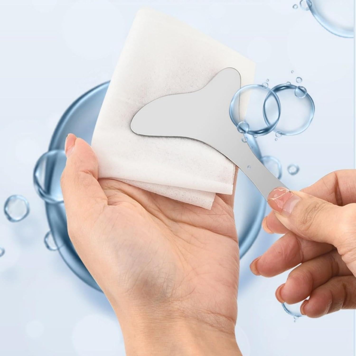 Juego de 2 Plantillas de Delineador Acero Inoxidable 304