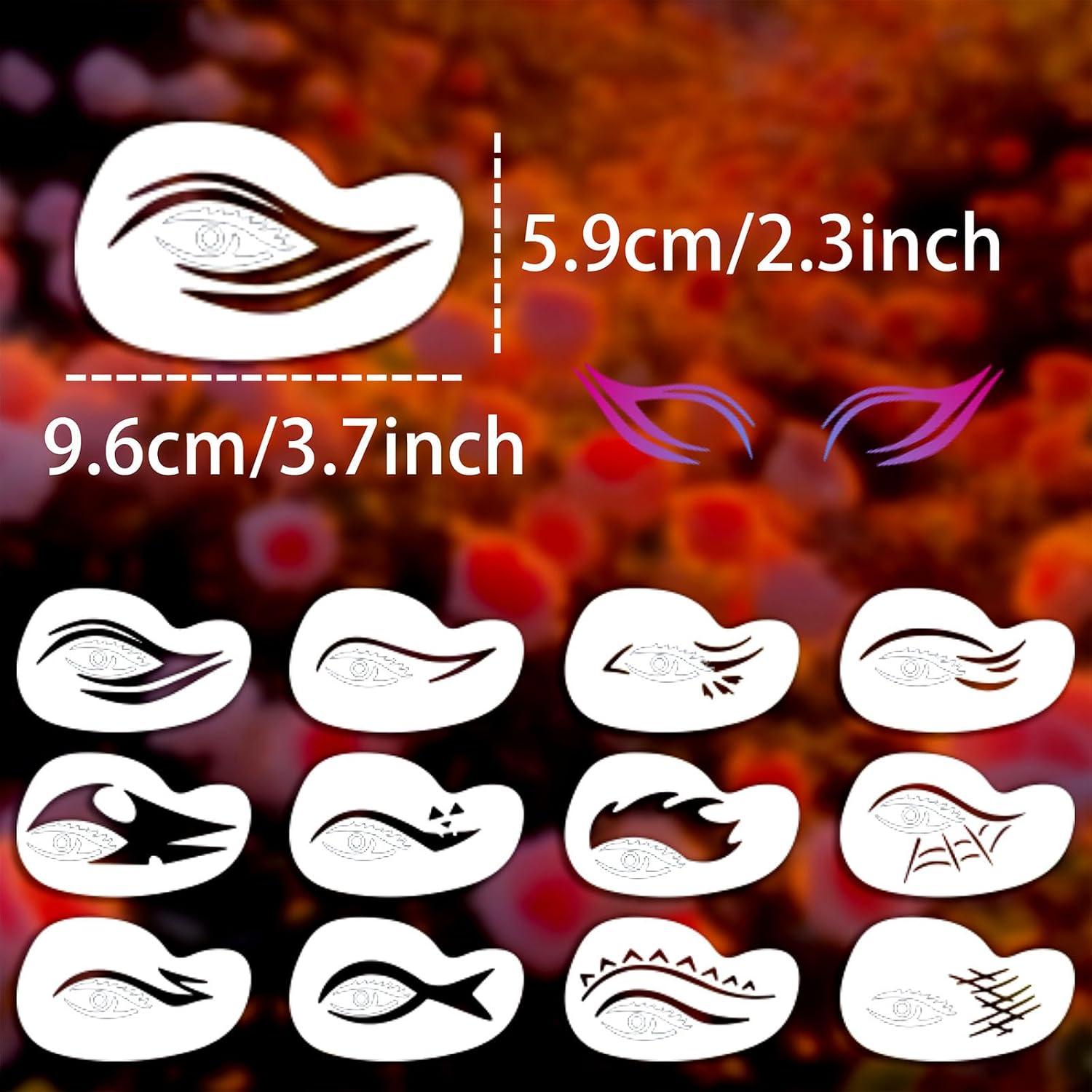 Plantilla de Maquillaje de Ojos Ylapagne - 12 Diseños Reutilizables