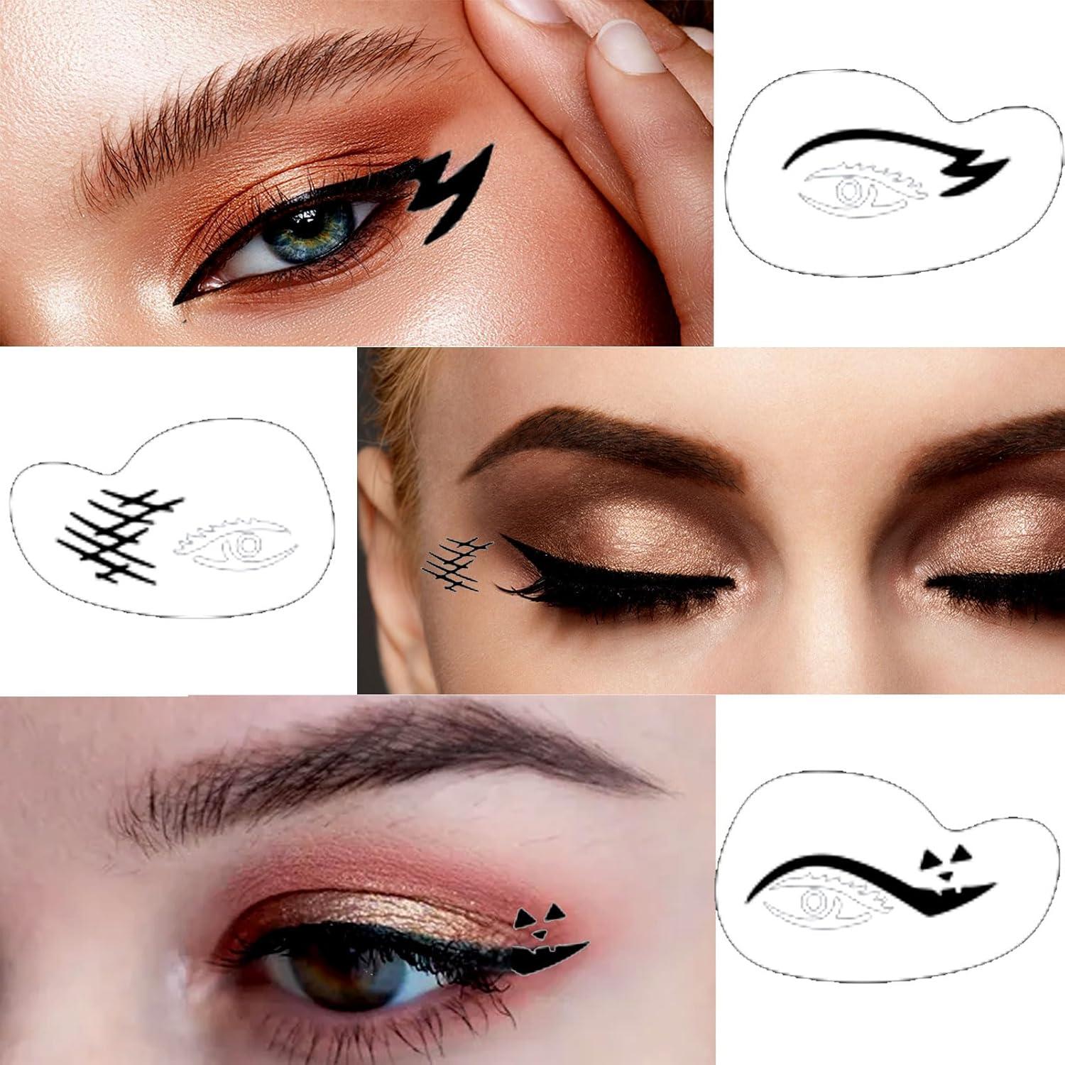 Plantilla de Maquillaje de Ojos Ylapagne - 12 Diseños Reutilizables