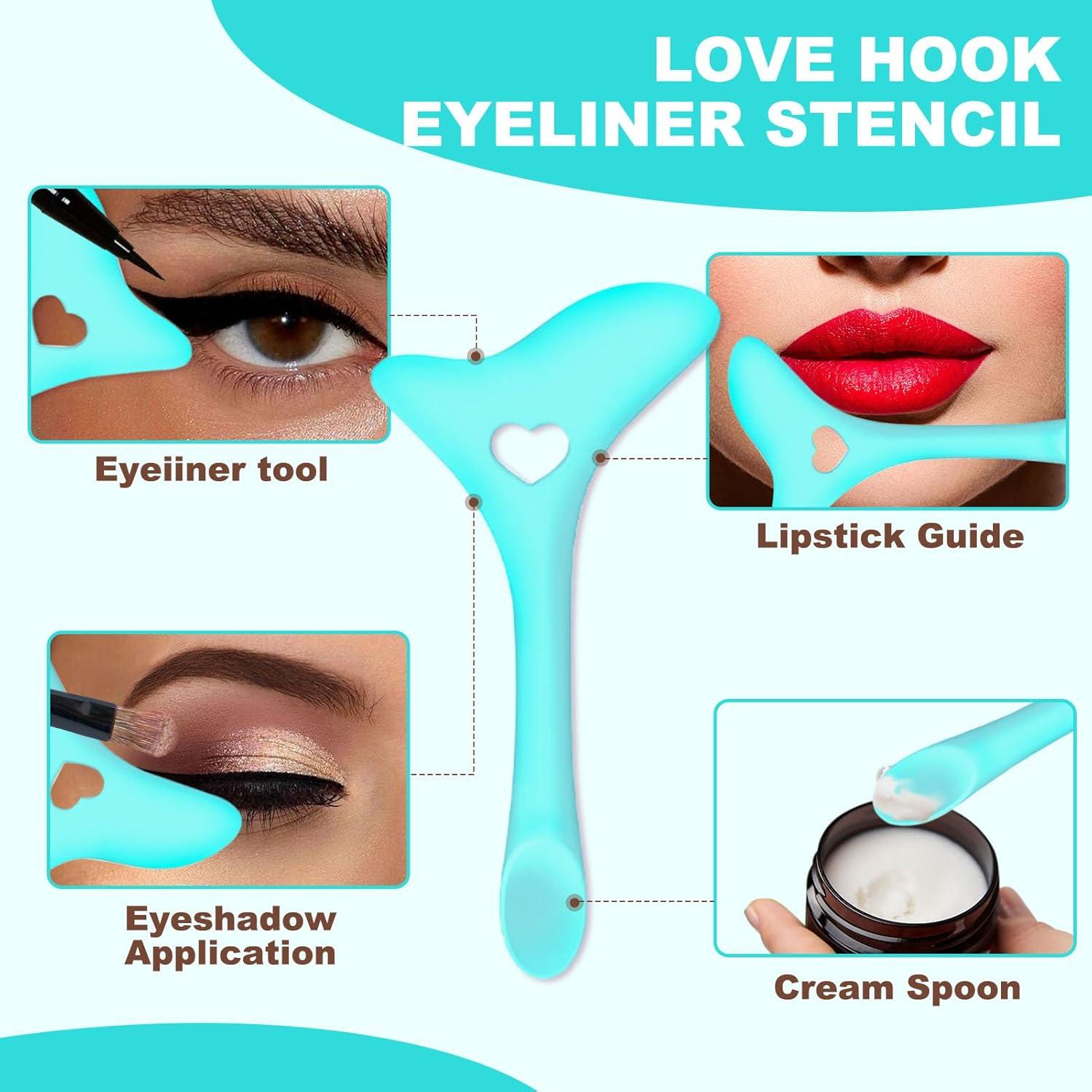 4 Plantillas de Delineador IDDFEVE para Ojos de Gato - Silicona