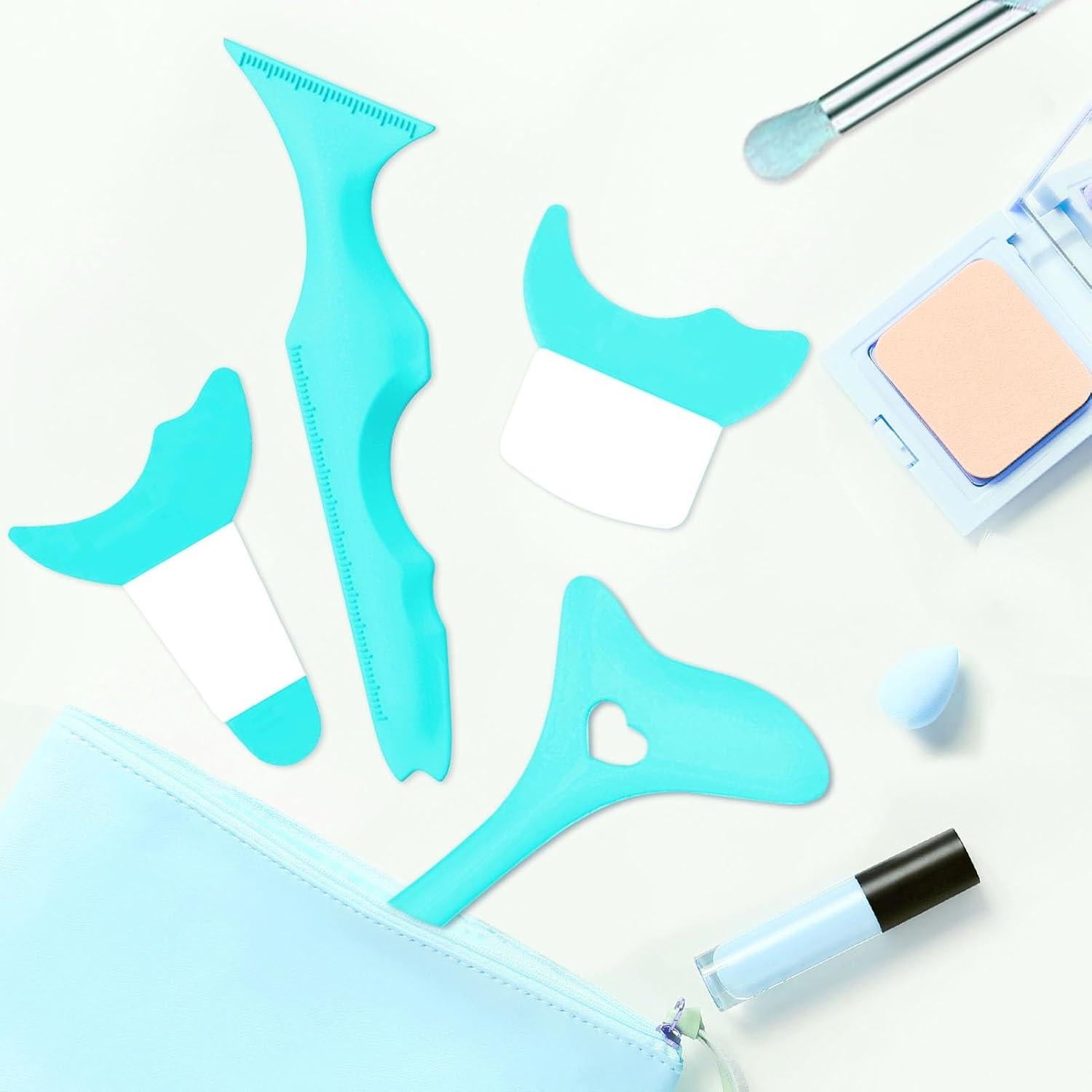 4 Plantillas de Delineador IDDFEVE para Ojos de Gato - Silicona