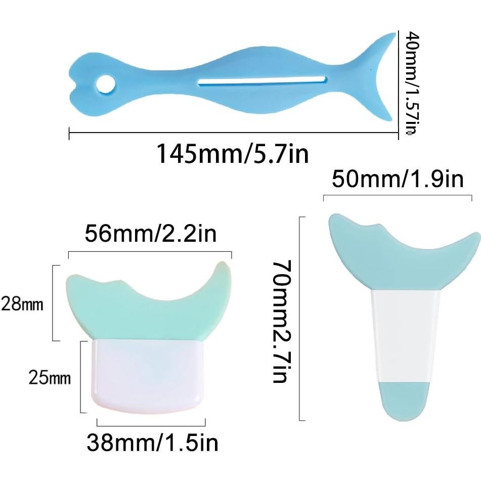 Plantillas de Delineador de Ojos Booge - 4 Piezas Multiusos Azul