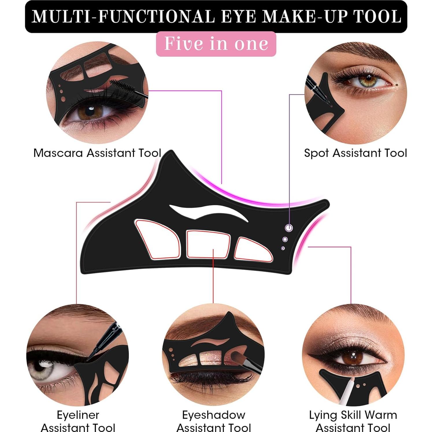 Herramienta de Plantilla de Sombra de Ojos Eyetour 5 en 1