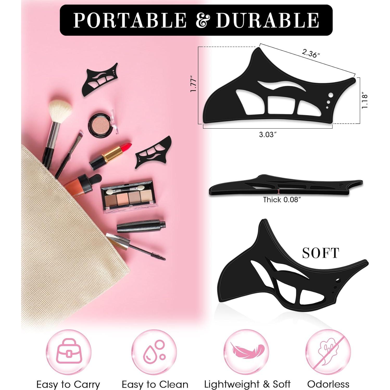 Herramienta de Plantilla de Sombra de Ojos Eyetour 5 en 1