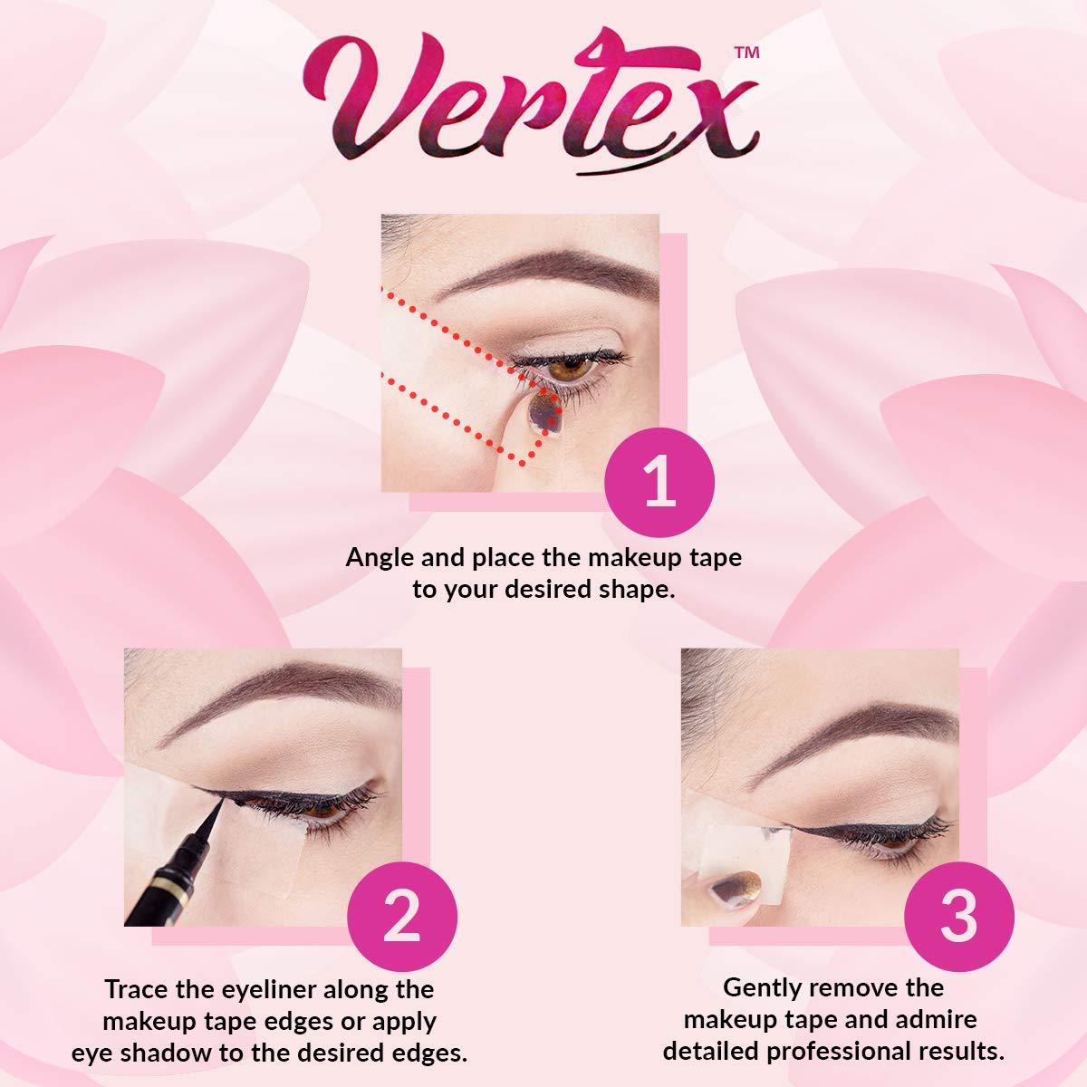 Plantillas de Delineador de Ojos Vertex Beauty - Cinta Adhesiva