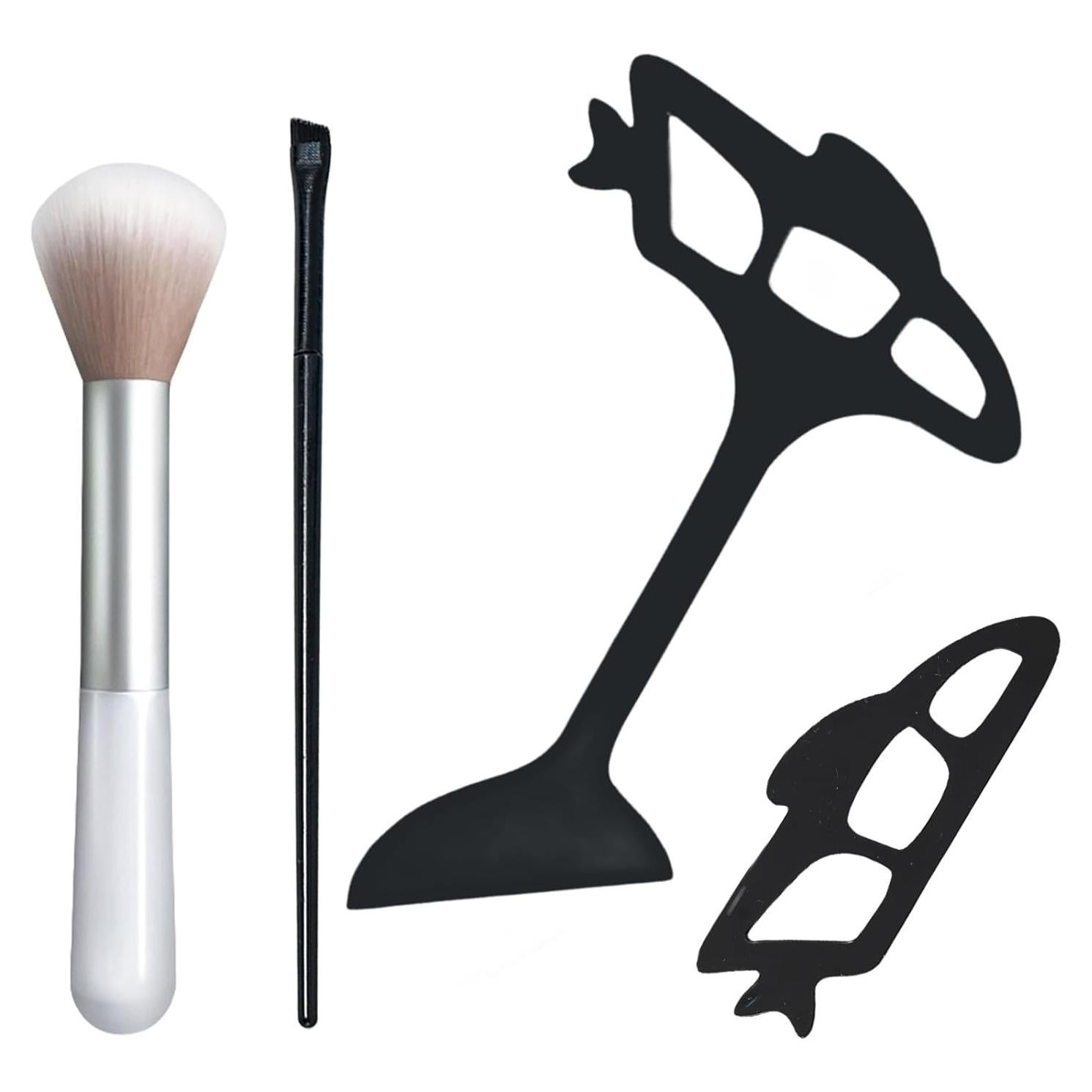 Reusable eyetour eyeshadow tool,eye makeup aid guide,eyeliner stencil,eyeshadow applicator assistant,quick Makeup Template(4 pc)