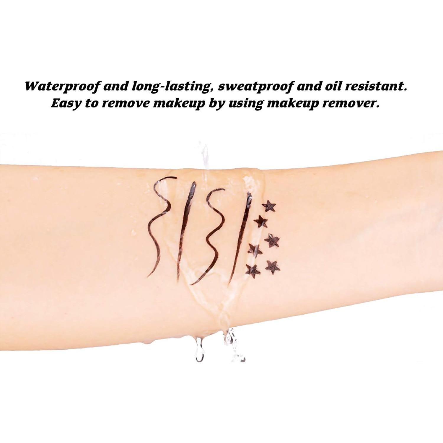 Conjunto de 6 Lápices de Sello Delineador LOKFAR Impermeable