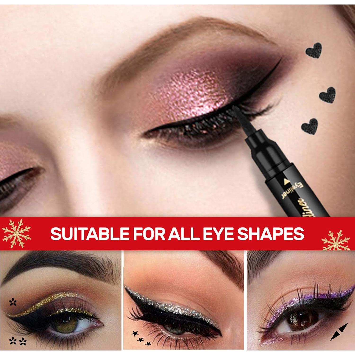 Set de 6 Lápices de Sello Eyeliner Doble Cabeza Erinde