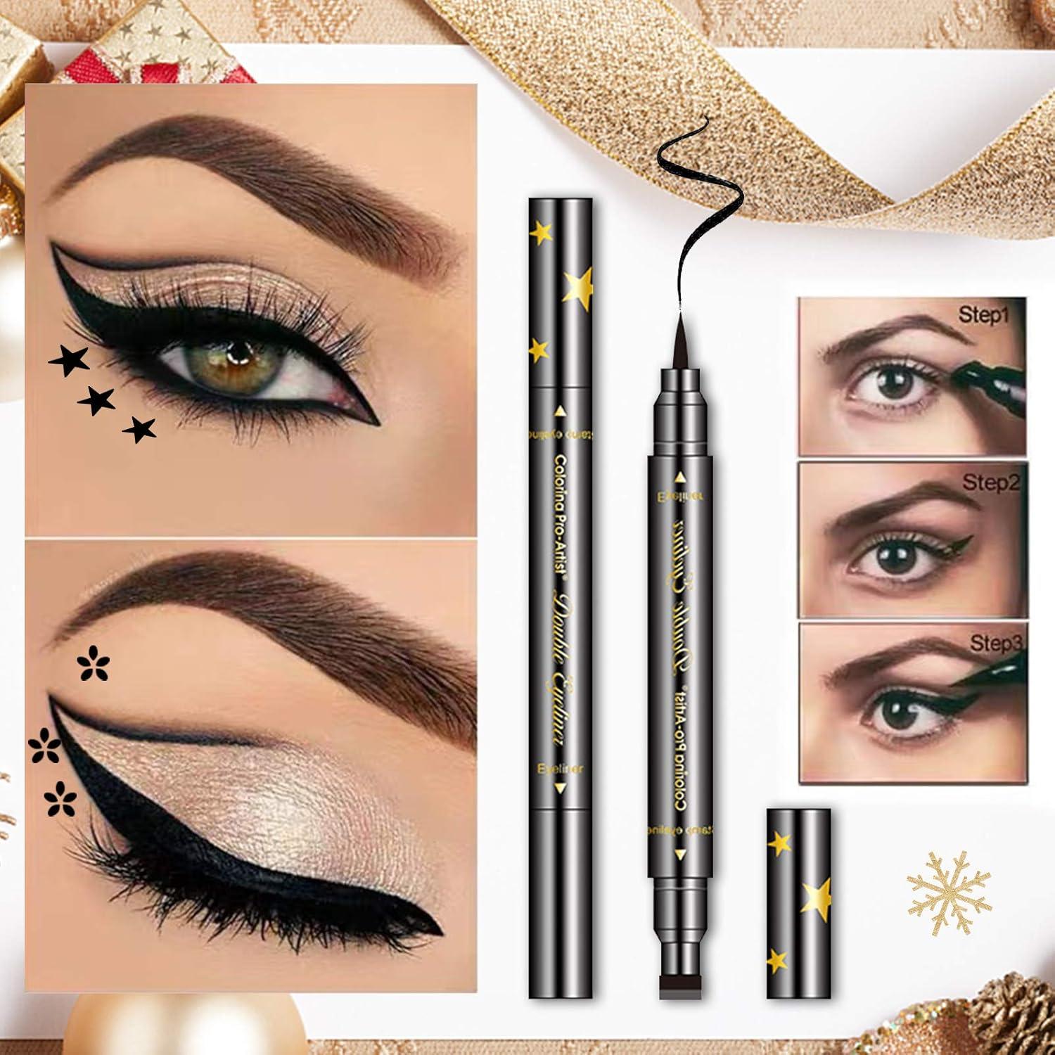 Set de 6 Lápices de Sello Eyeliner Doble Cabeza Erinde