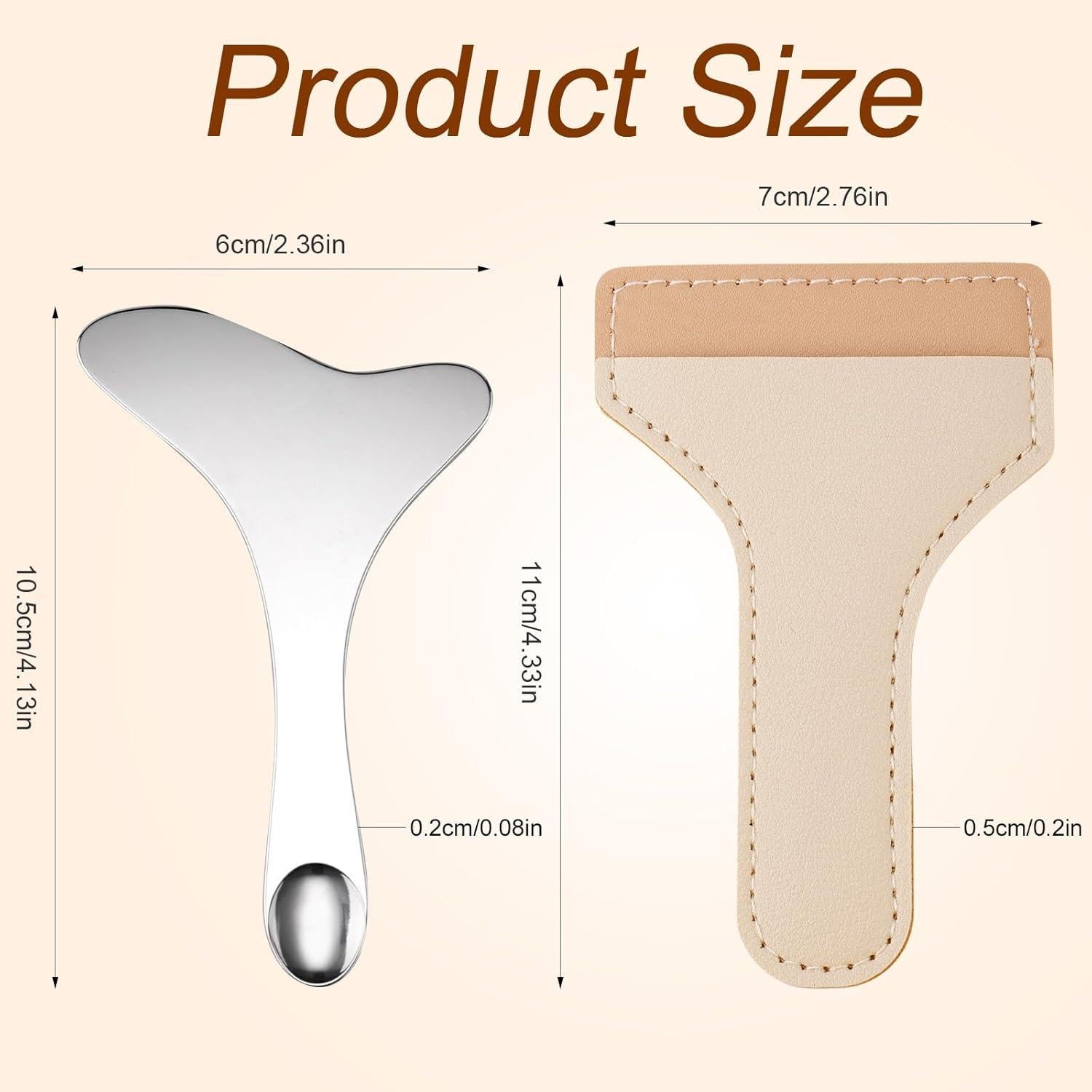 Plantilla de Delineador de Ojos Gosknor, Acero Inoxidable, 10.5x6cm