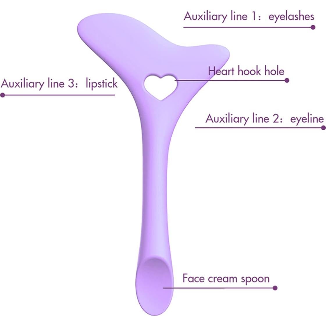 Brocha de Delineador de Ojos DogieLyn Punta Fina Púrpura
