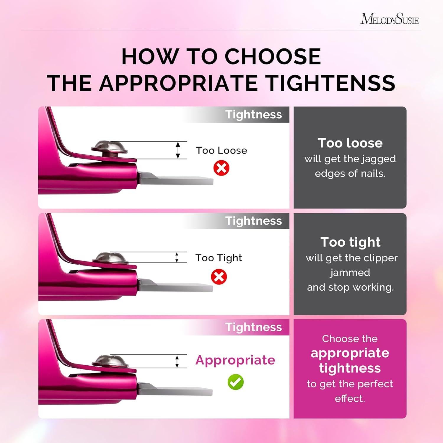 Cortador de Uñas Acrílicas MelodySusie Ajustable 18cm