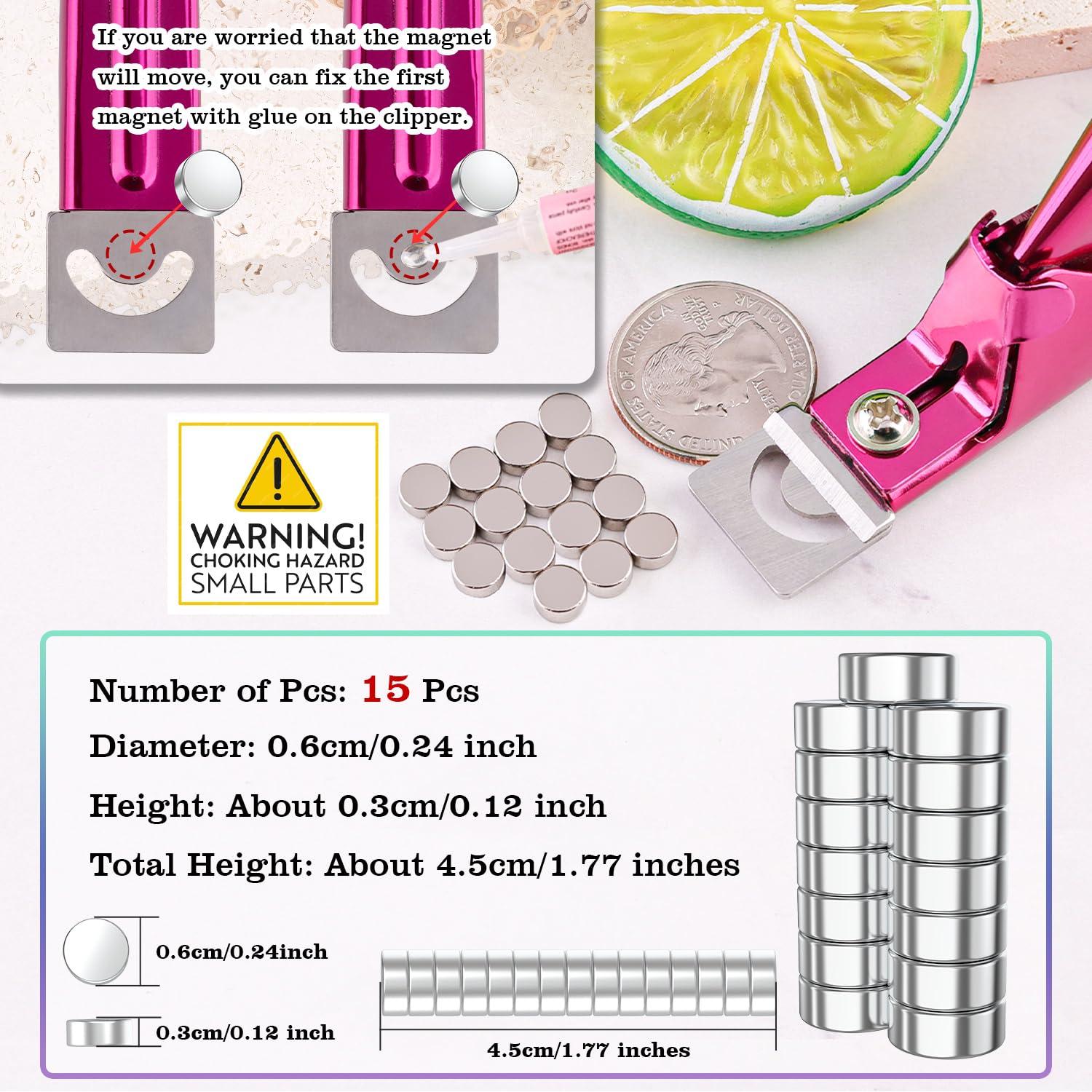 Cortauñas Premium GA&EN Rojo Violeta con Imanes Ajustables