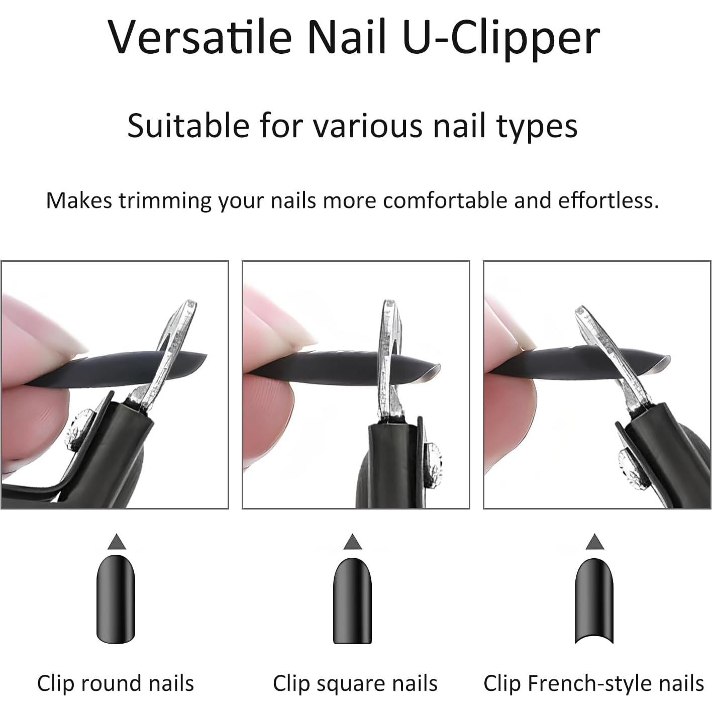 Juego de 2 Cortadores de Uñas Kootinn Acero Inoxidable Titanio