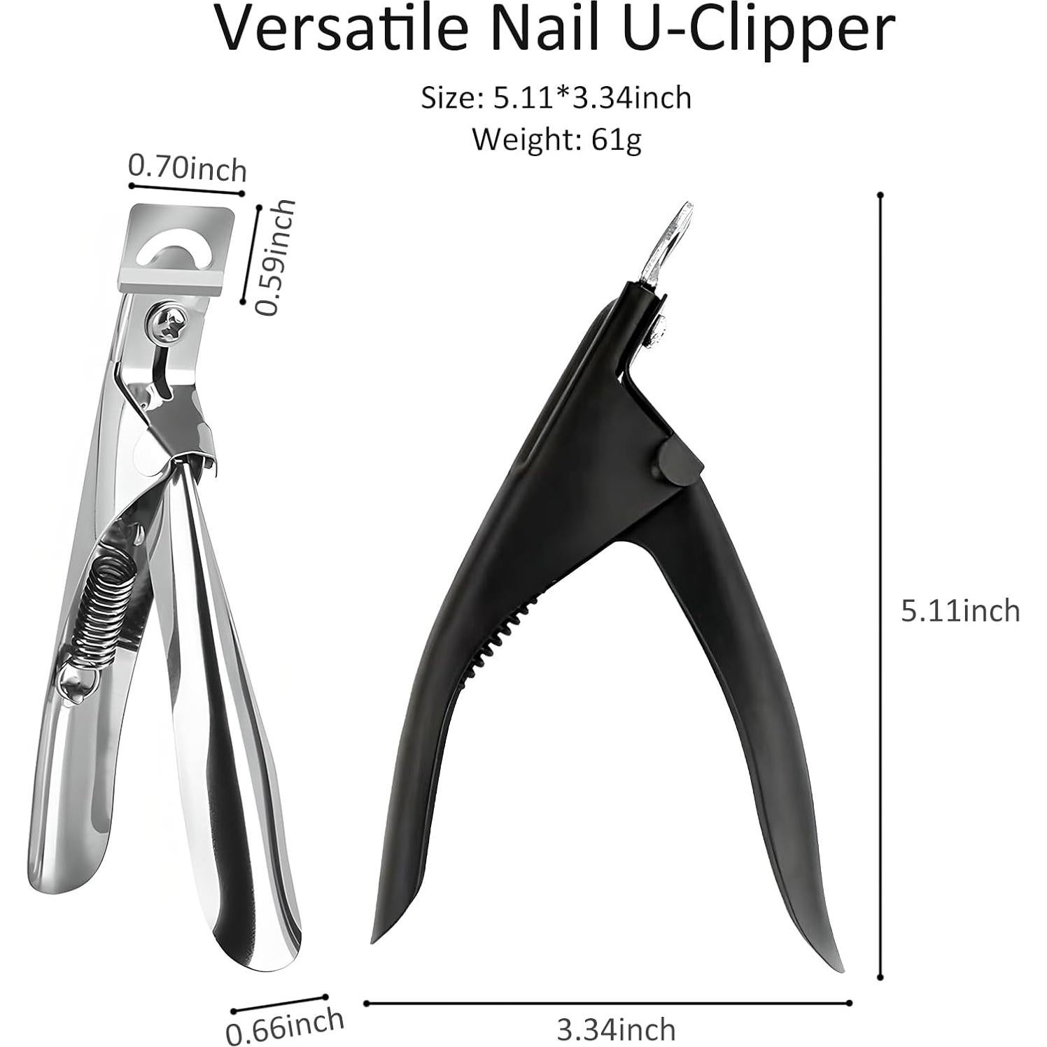 Juego de 2 Cortadores de Uñas Kootinn Acero Inoxidable Titanio