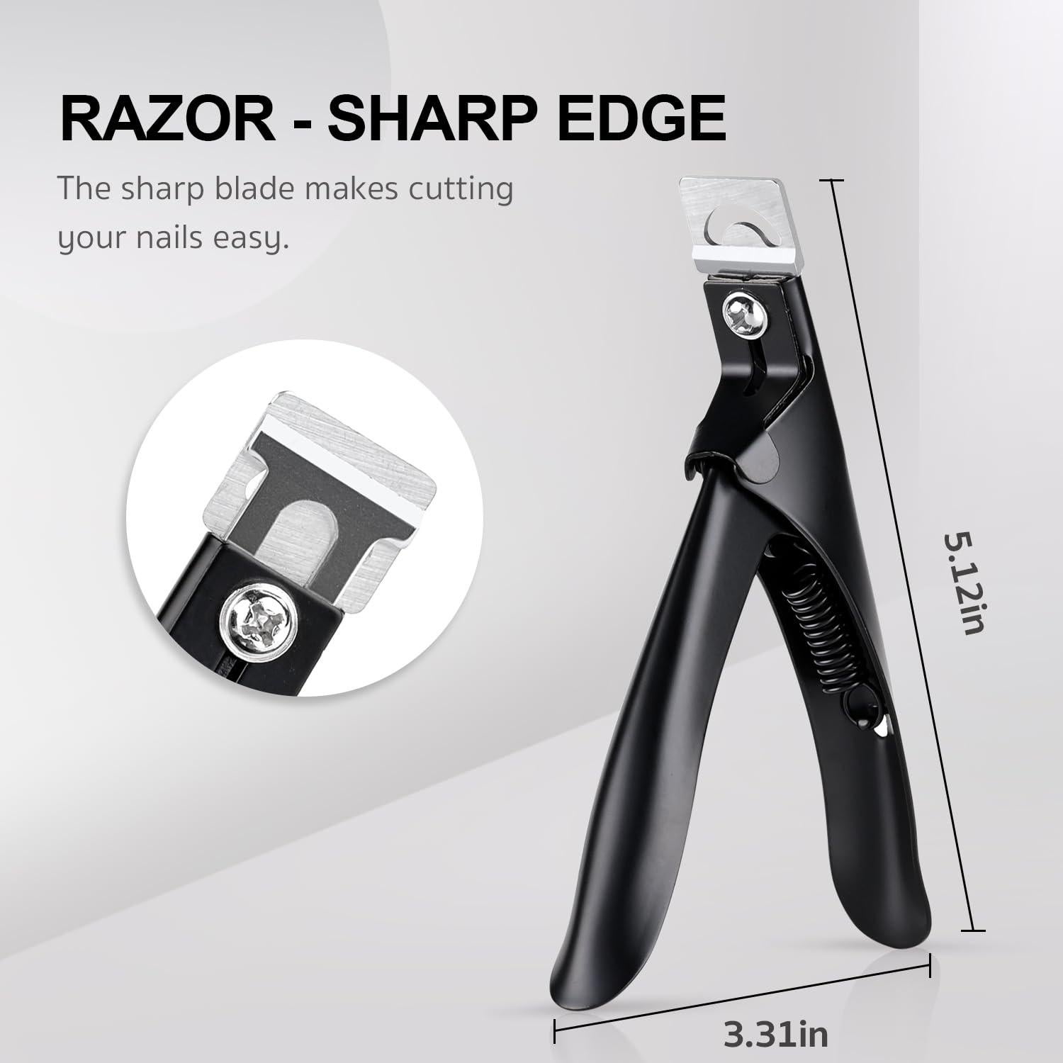 Cortador de Uñas Acrílicas GAOY Profesional Acero Inoxidable