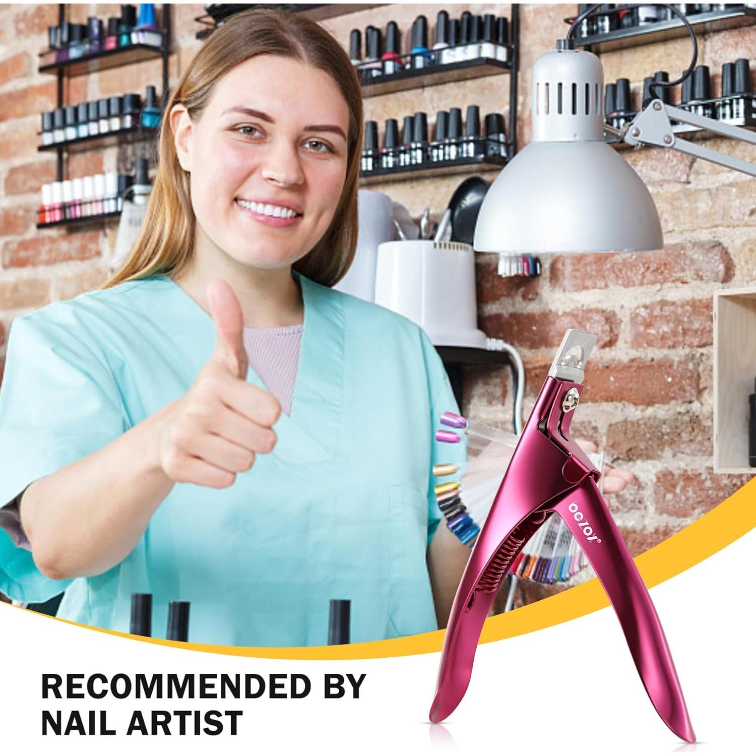 Cortador de Uñas Acrílicas BEZOX Profesional con Cuchilla Afilada